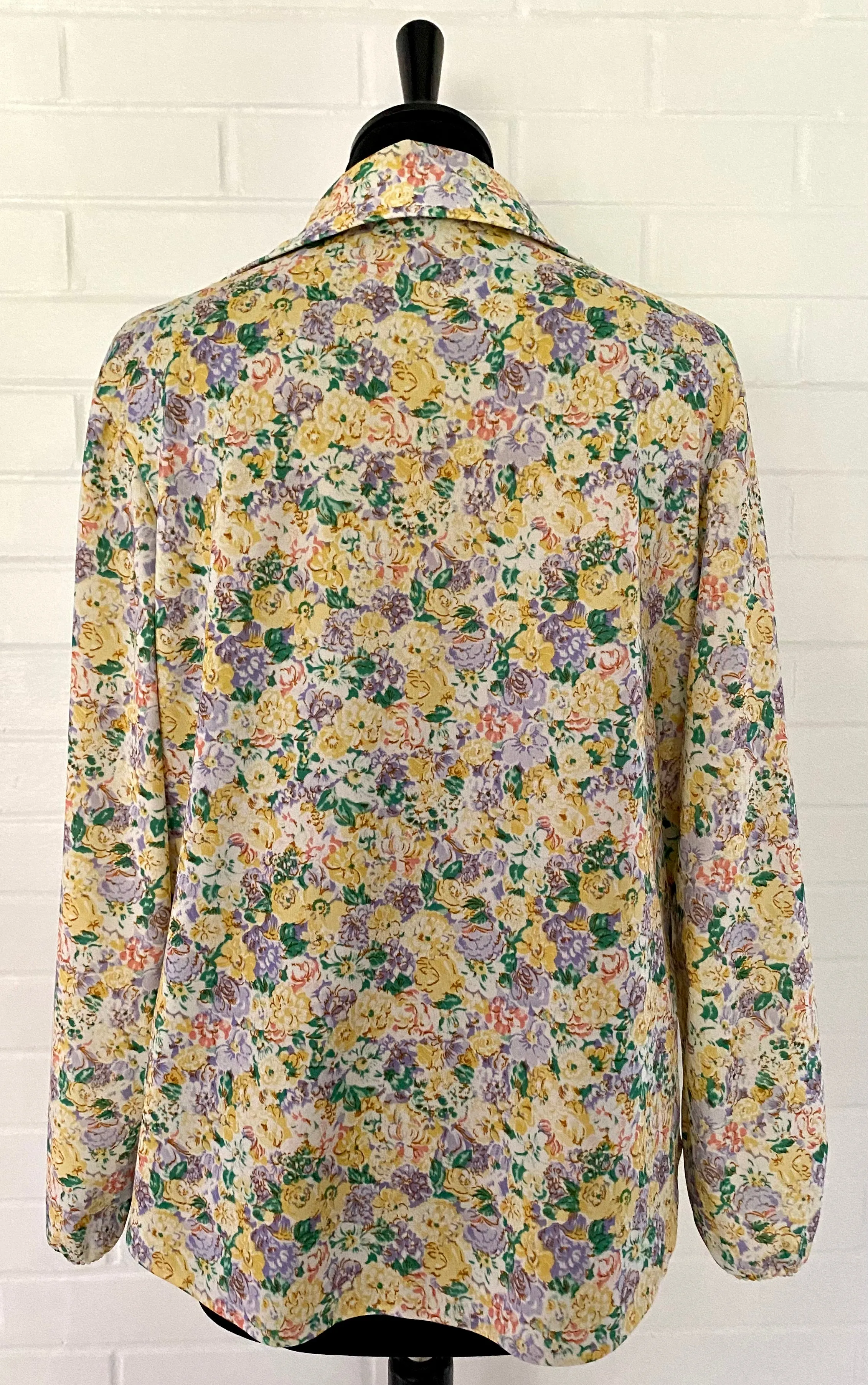 1970s Flowered Tunic Shirt