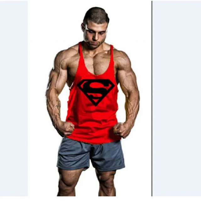 2017 NPC A fitness Bodybuilding Racerback Tank Tops Men Fitness Sleeveless Vest Cotton Singlets Gasp Muscle Shirt