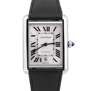 2022 PAPERS Cartier Tank Must XL SILVER 31mm Steel WSTA0040 Date Watch 4324 B P