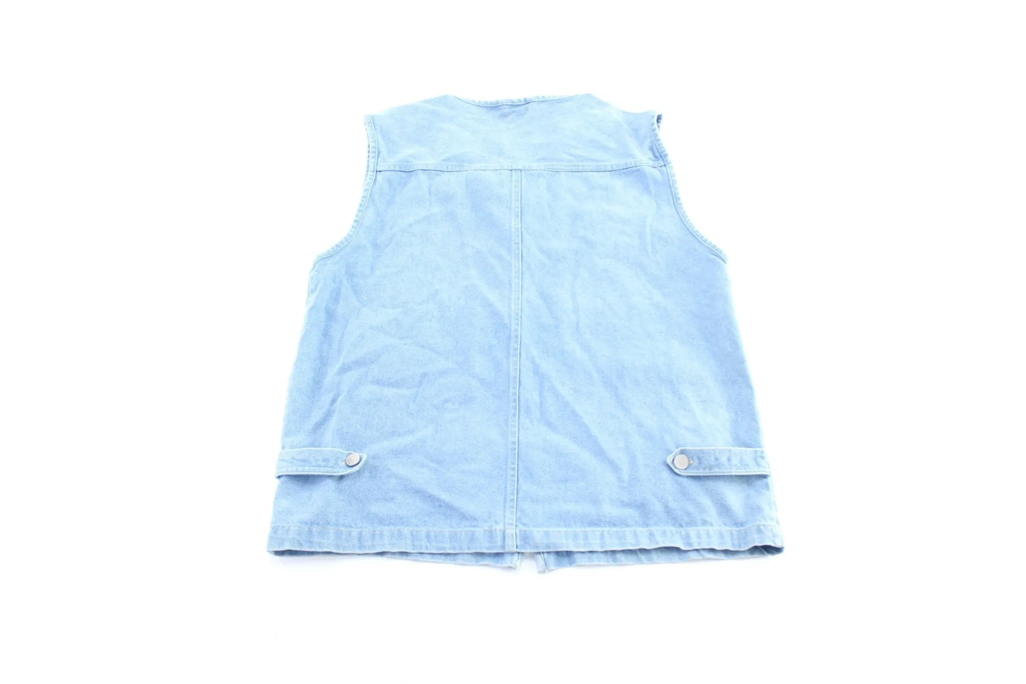 90's Gitano Denim Zip Up Vest