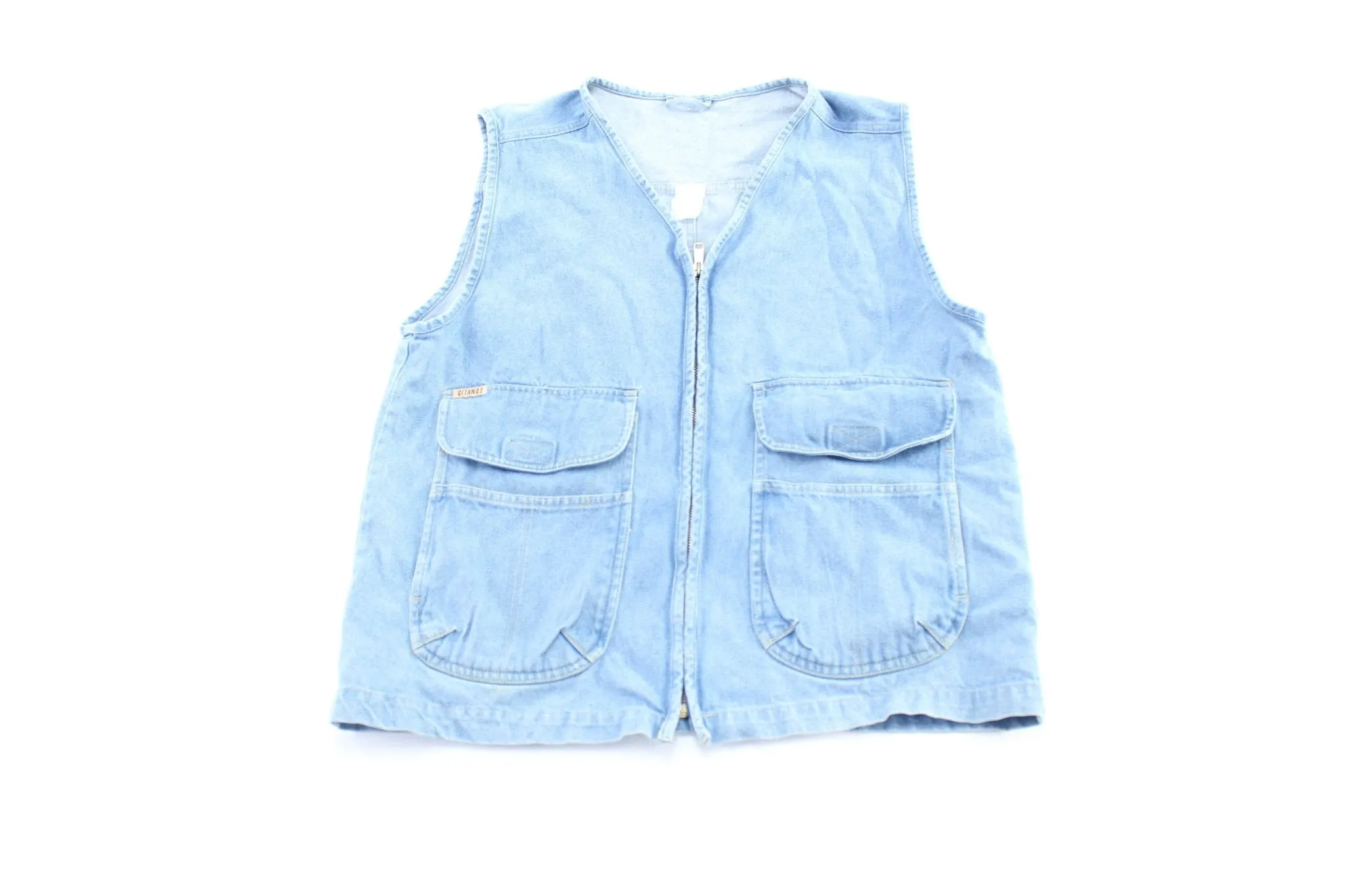 90's Gitano Denim Zip Up Vest