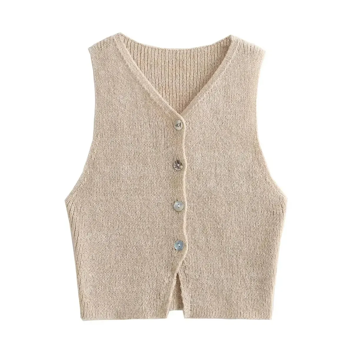 A&A Knitted Vest Cardigan