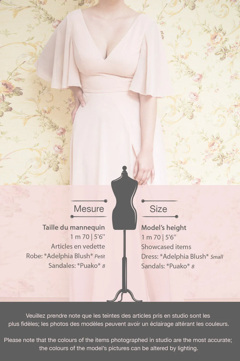 Adelphia Ivory | Short Sleeve Chiffon Maxi Dress