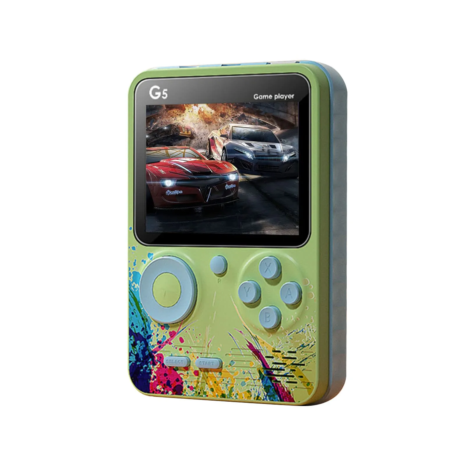 Amazm Colorful LCD Screen Handheld Game Console: Classic Retro Video Gaming with 500 In1 Games, USB Rechargeable, Portable, and The Best Toy Gift for Kids