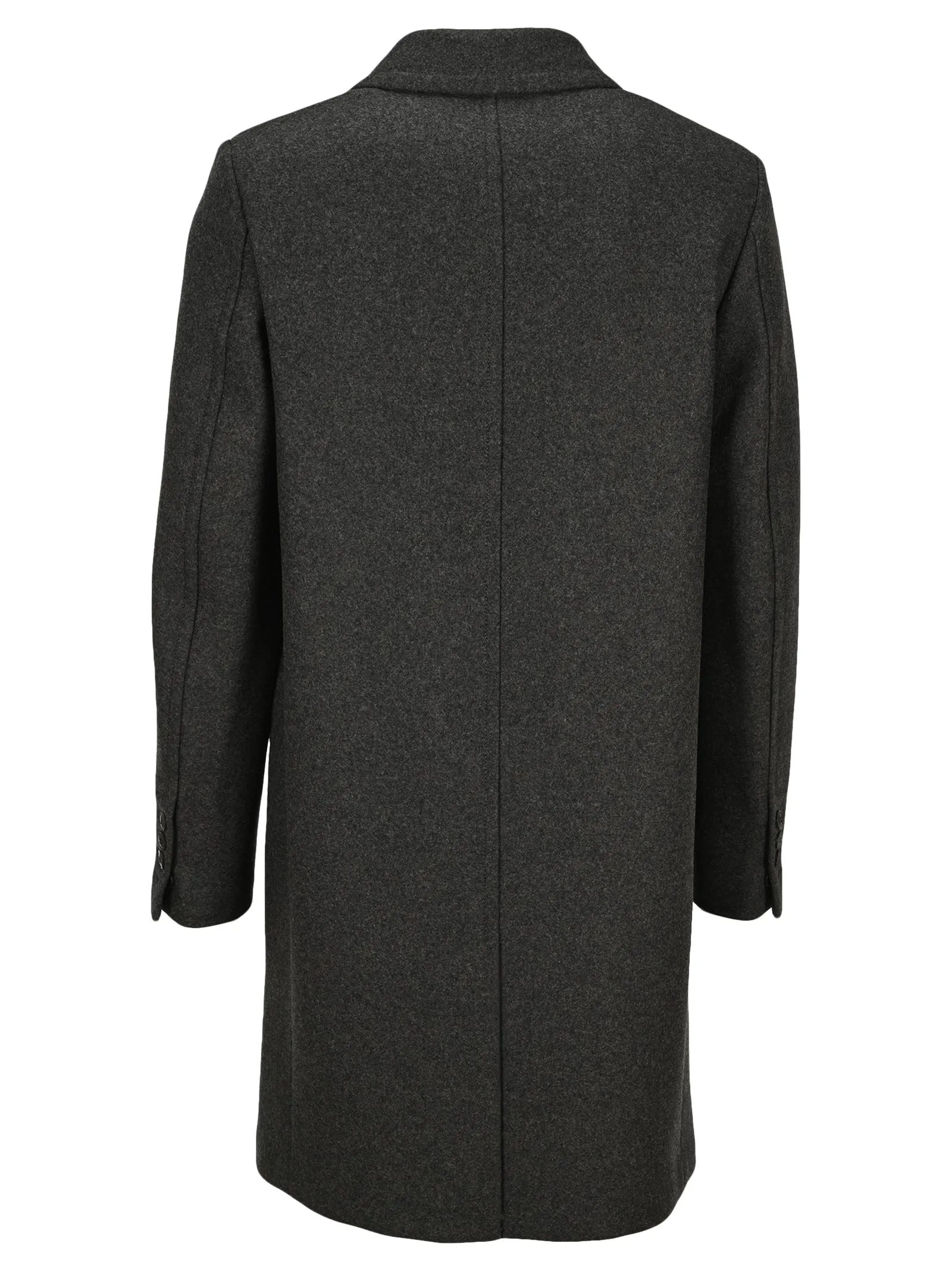 AMI Single-Breasted Midi Coat