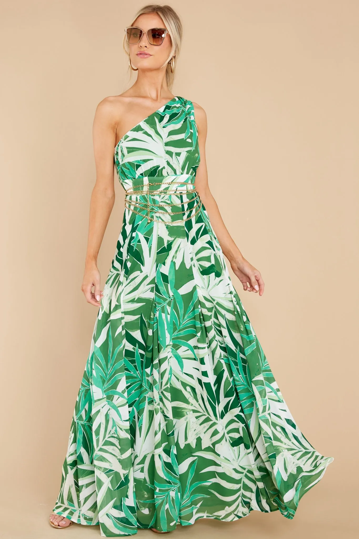 An Affair To Remember Green Multi Print Maxi Dress