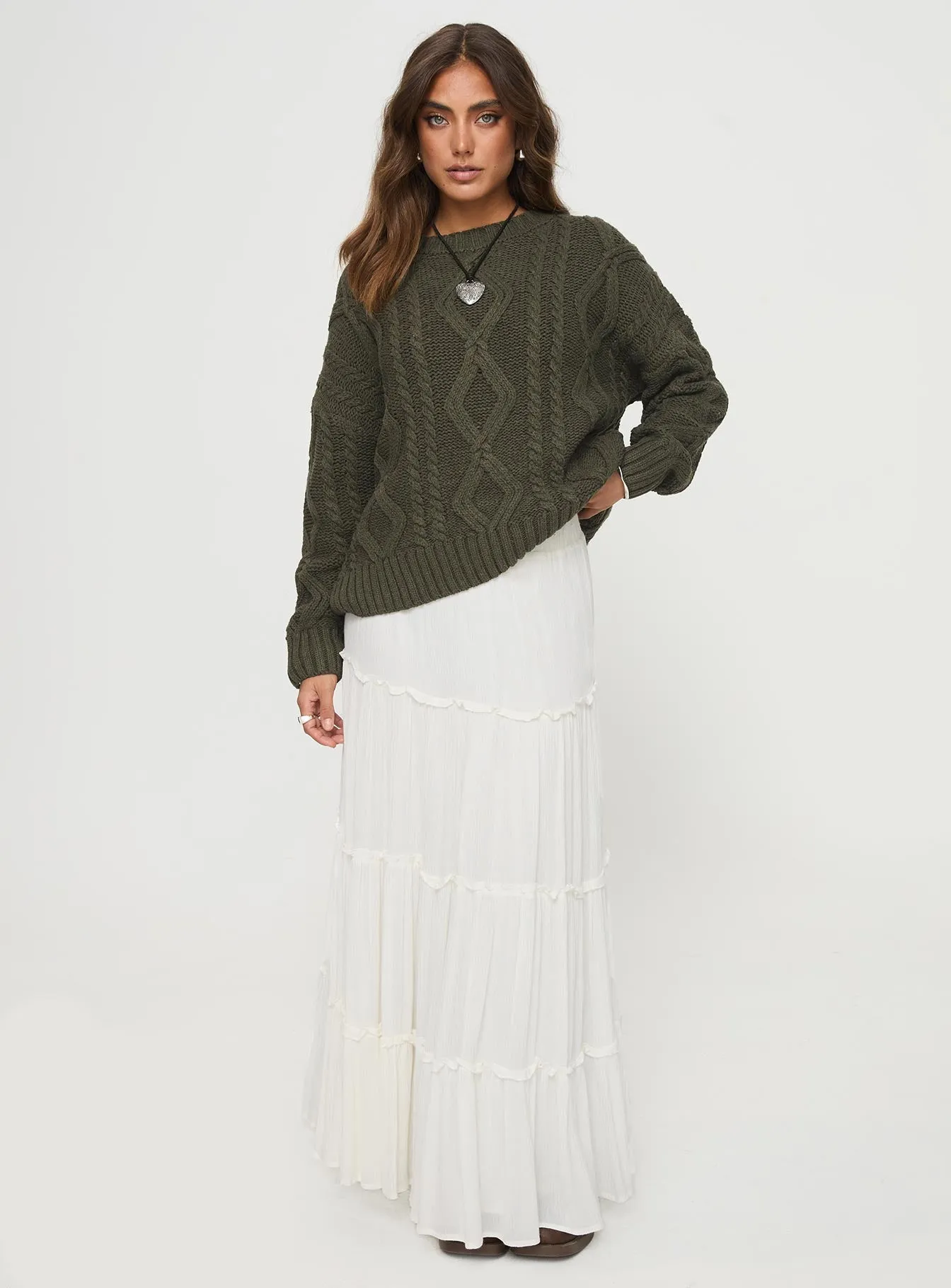 Anaya Oversized Sweater Olive