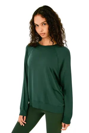 Andie Fleece Sweatshirt , Military