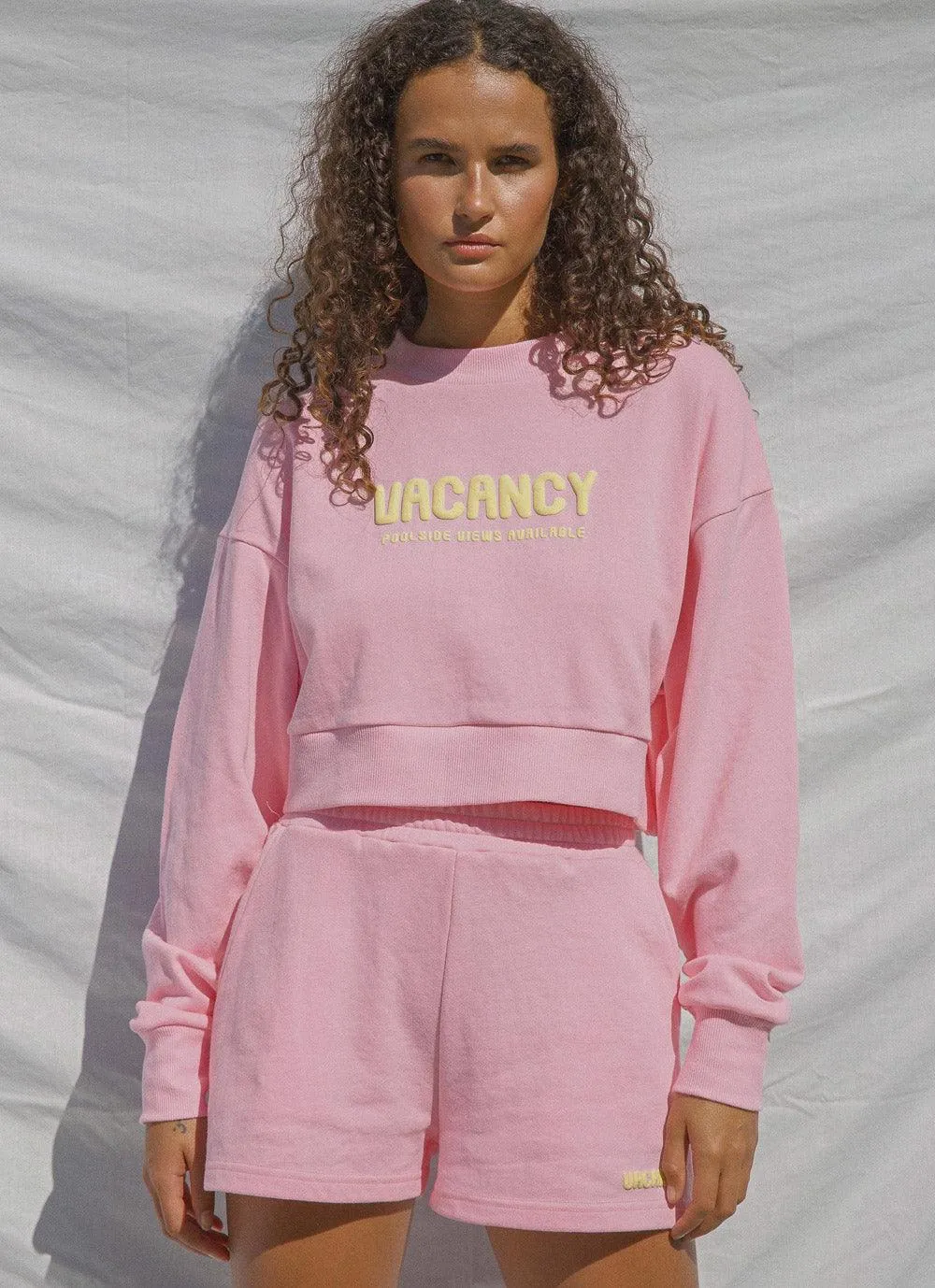 Arrival Cropped Jumper - Pink Soda