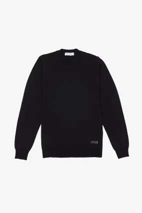 Asher - Black Crewneck Knit