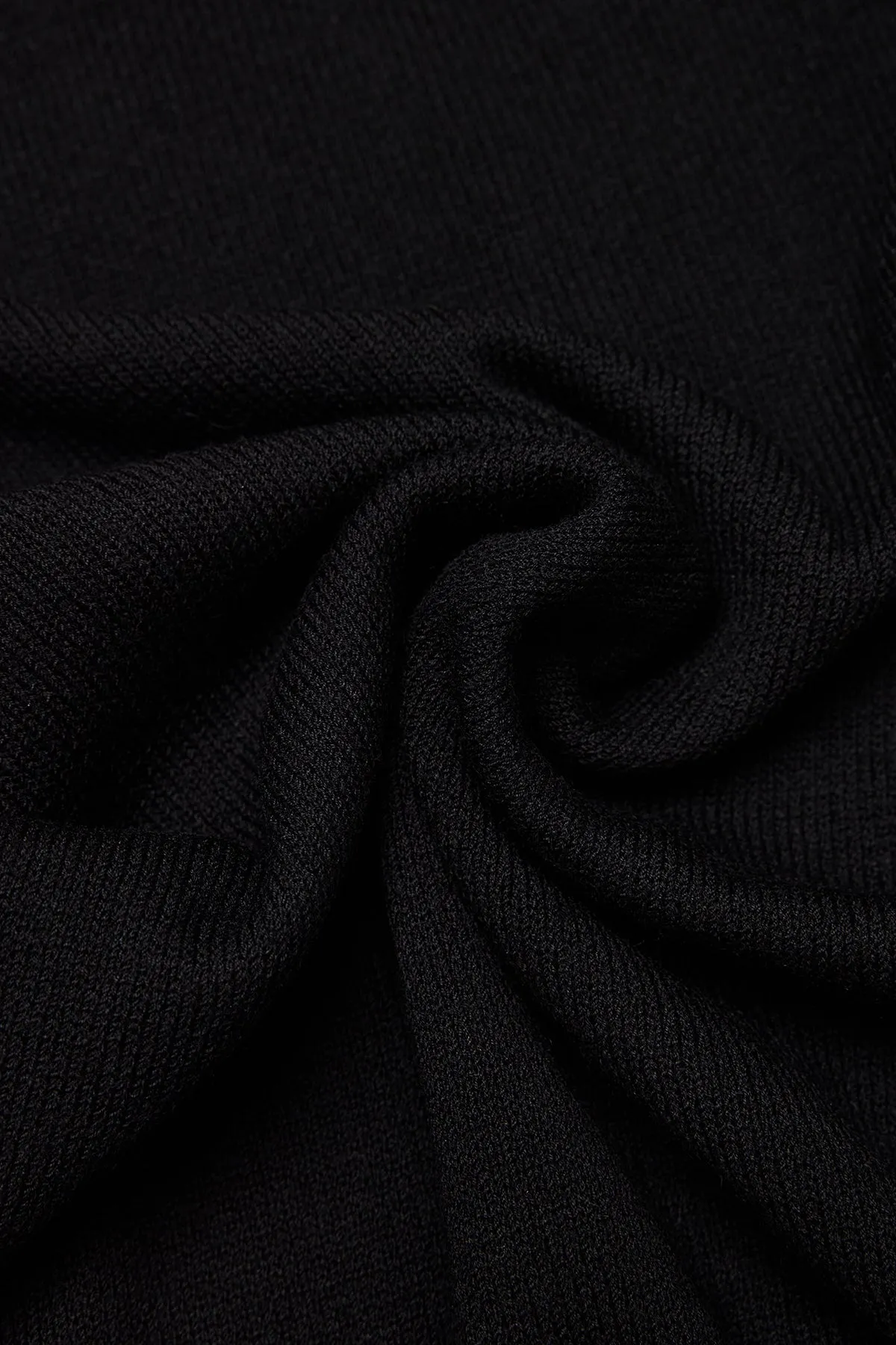 Asher - Black Crewneck Knit