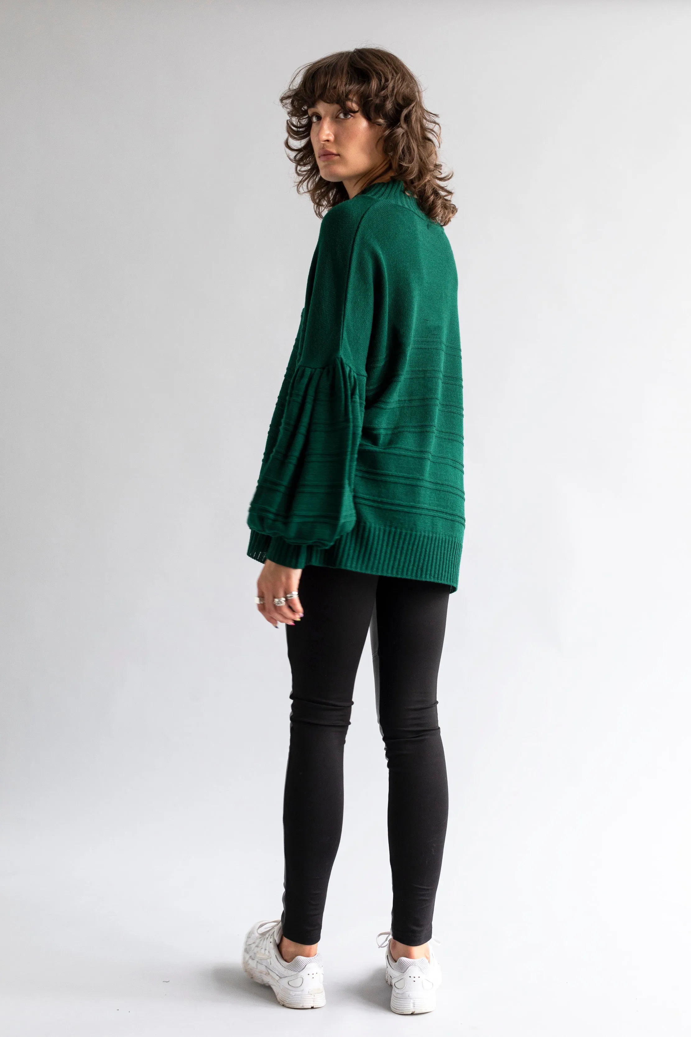 Balloon Sleeve Knit Jumper