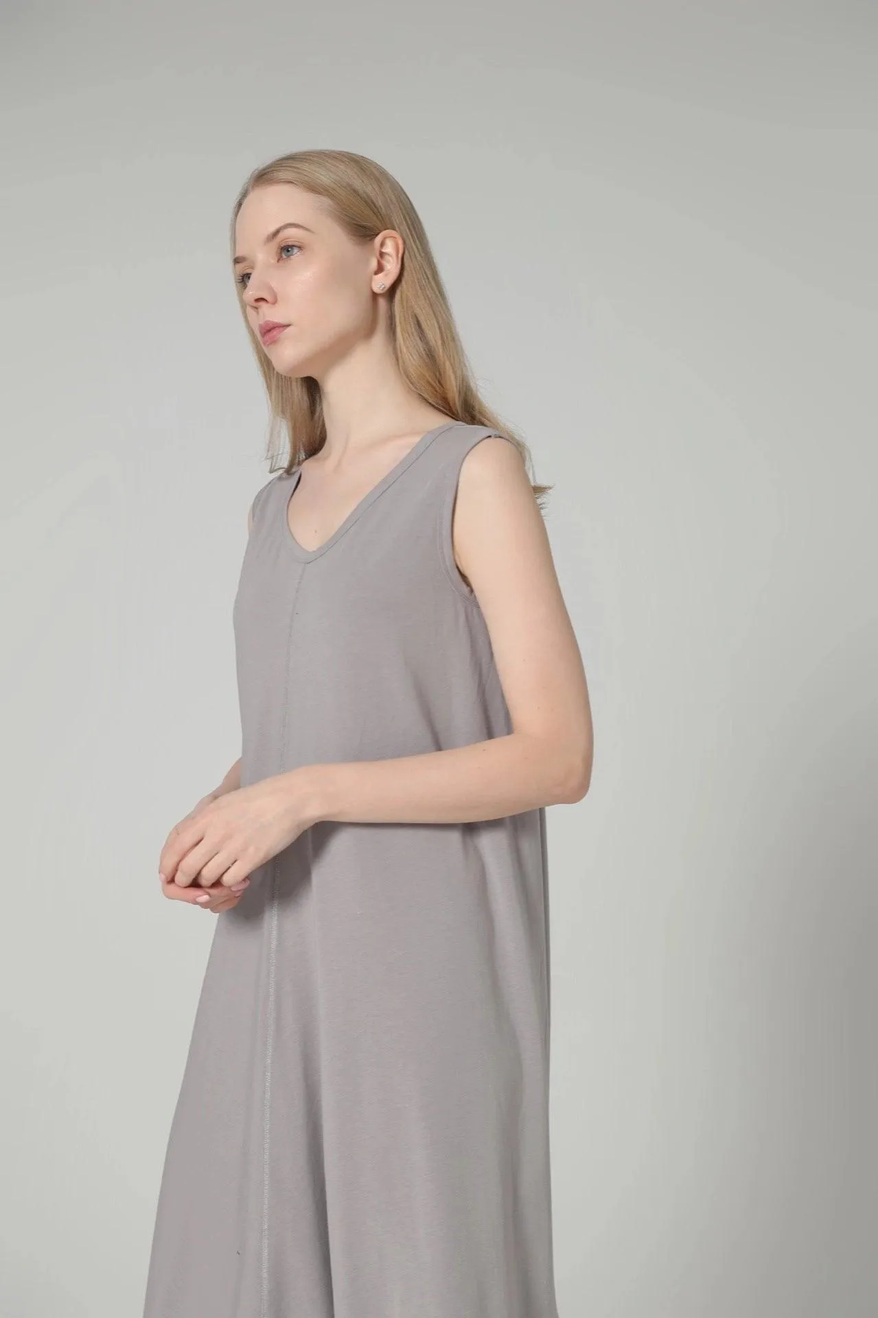 Bamboo Asymmetric Tank Dress