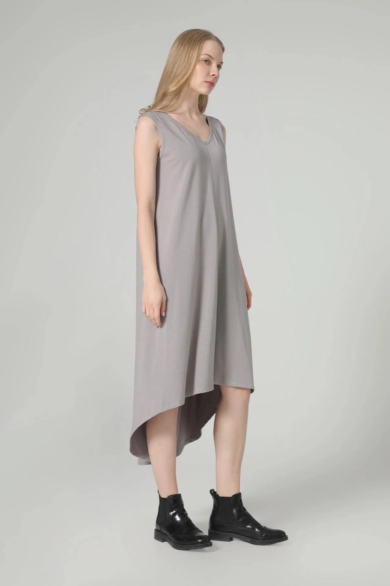 Bamboo Asymmetric Tank Dress