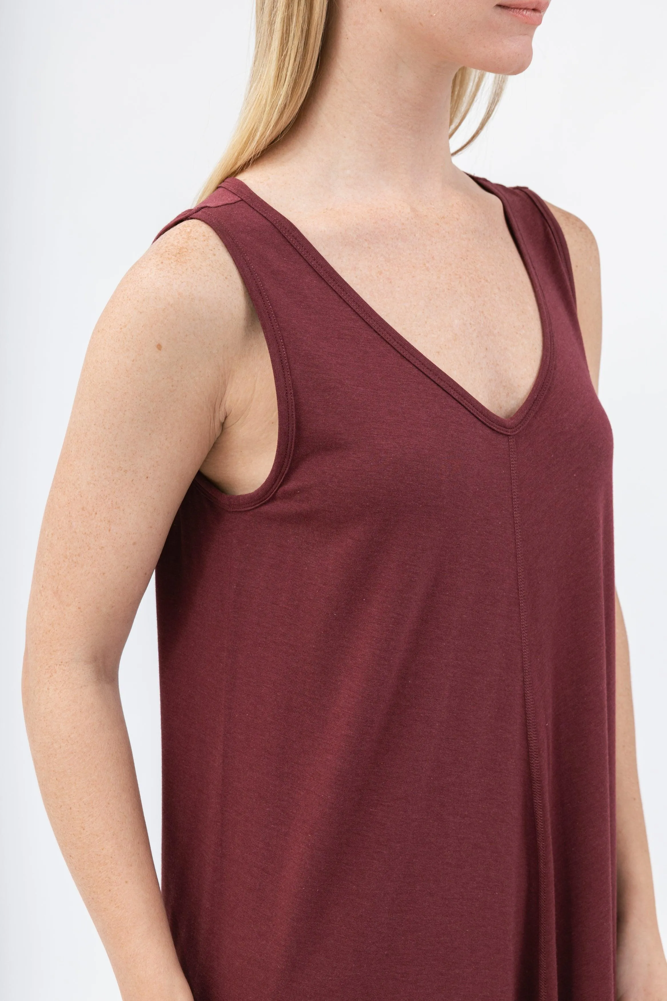 Bamboo Asymmetric Tank Dress