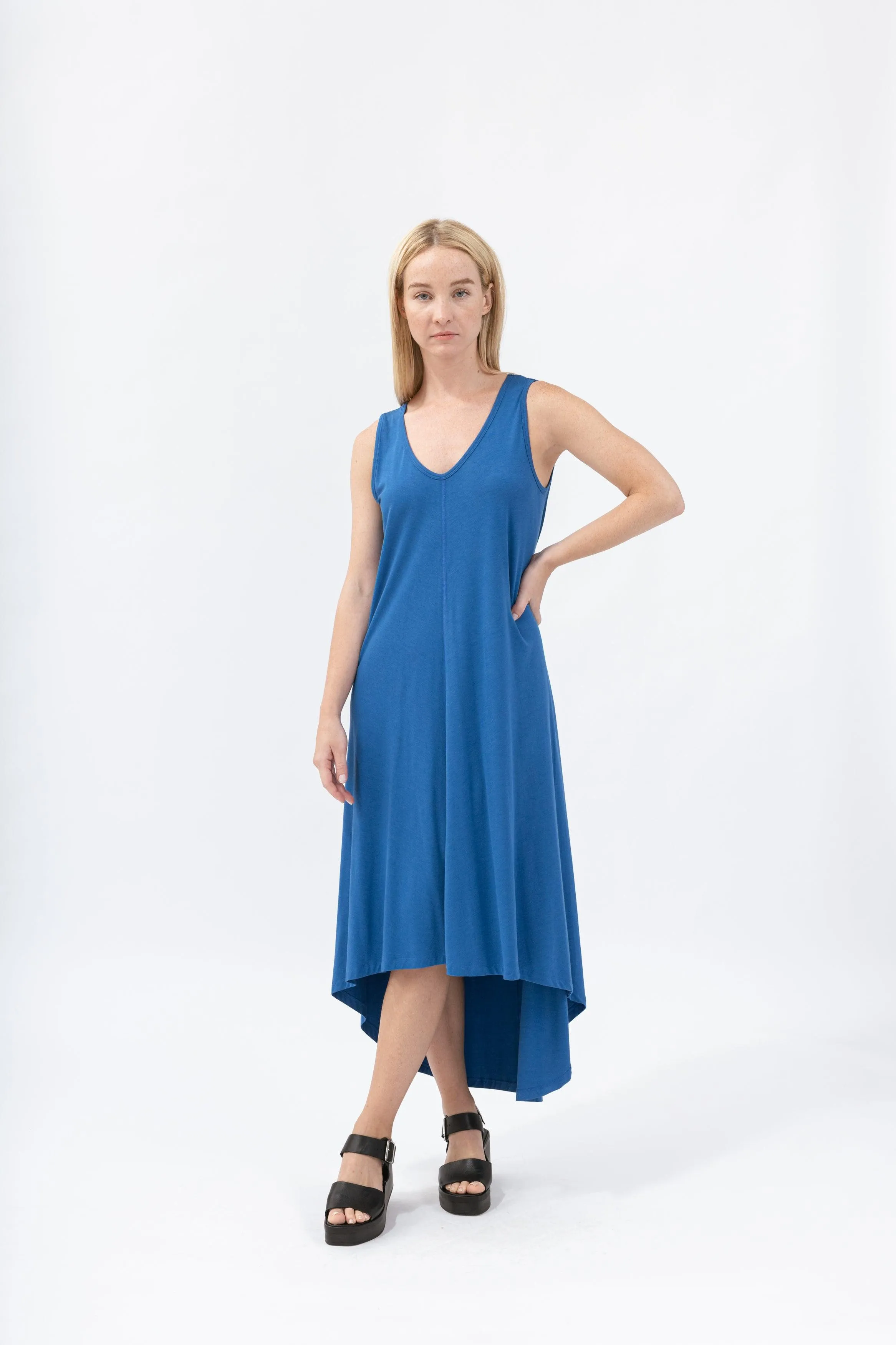 Bamboo Asymmetric Tank Dress