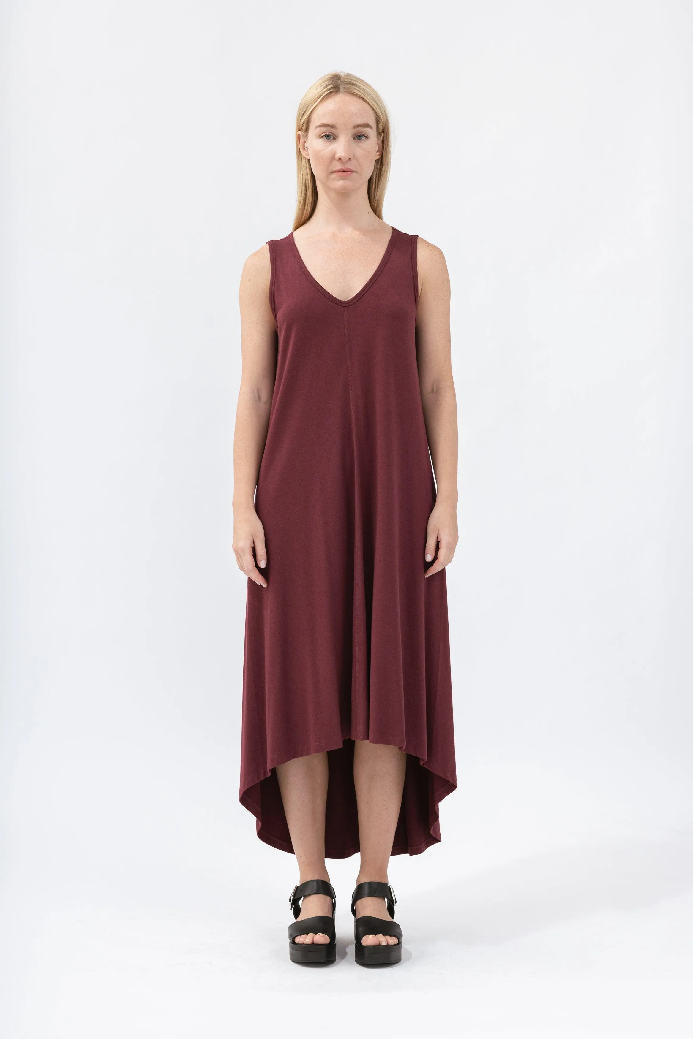 Bamboo Asymmetric Tank Dress