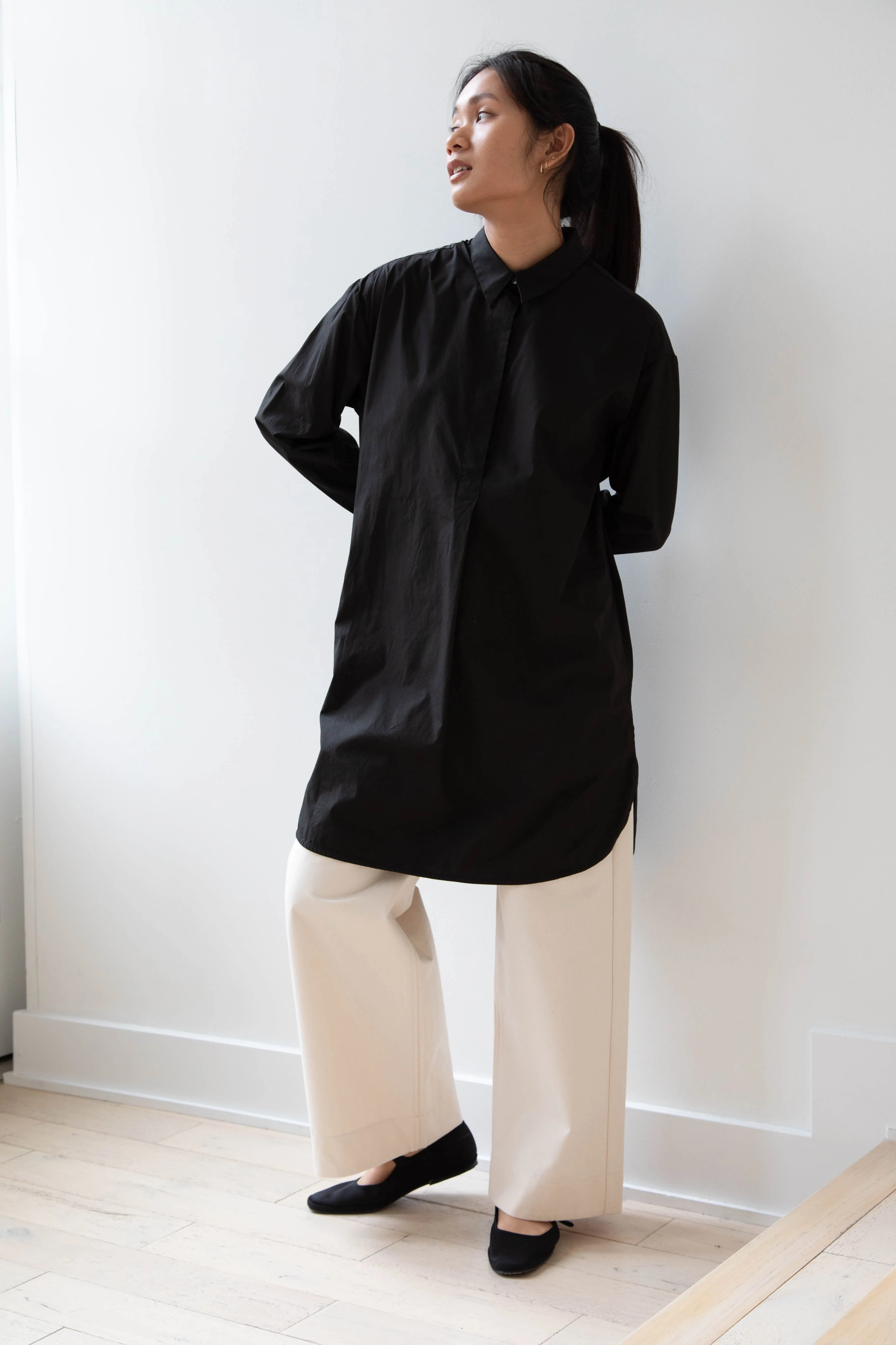 Barena Venezia | Cencia Tunic in Black Cotton