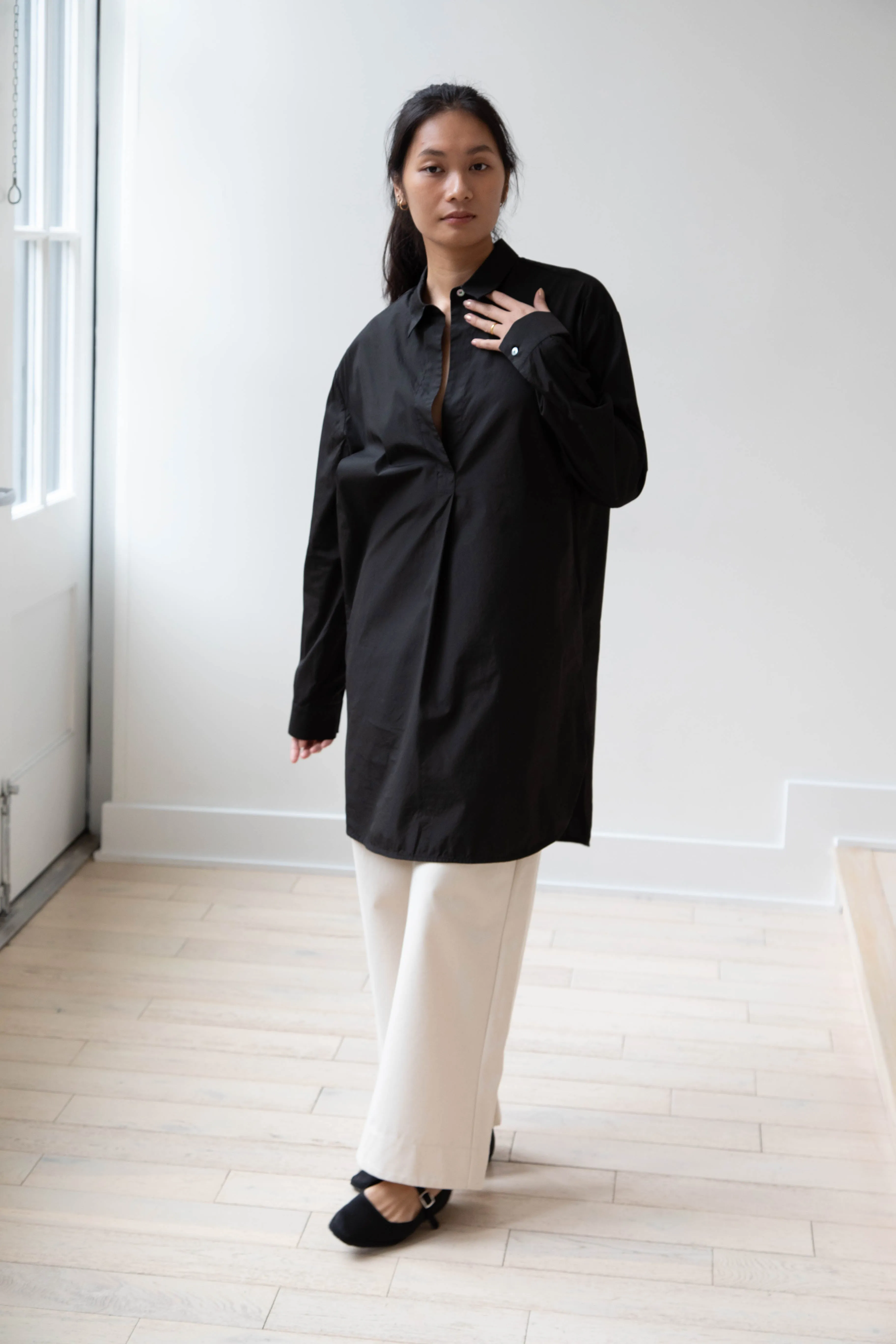 Barena Venezia | Cencia Tunic in Black Cotton