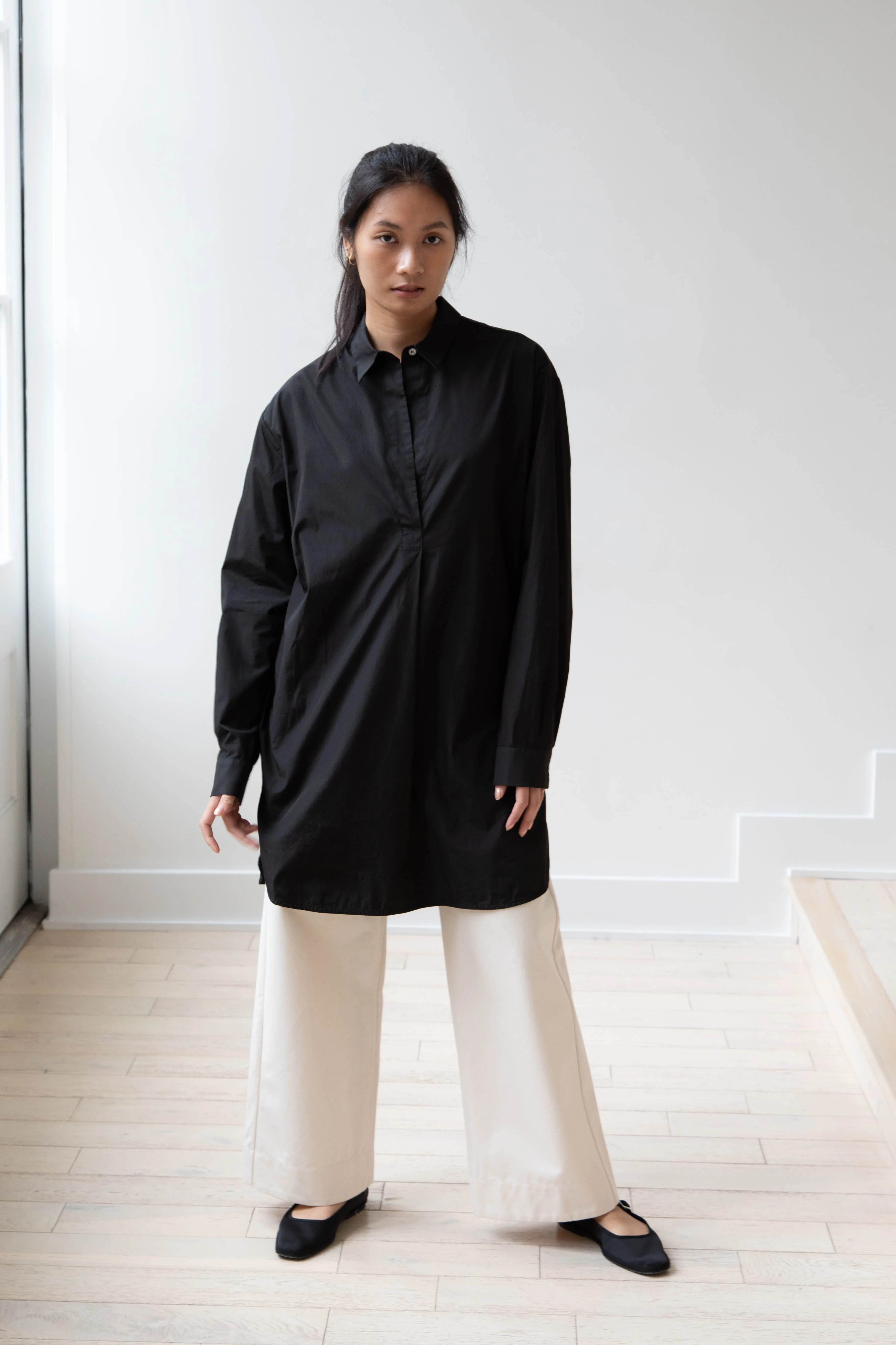 Barena Venezia | Cencia Tunic in Black Cotton