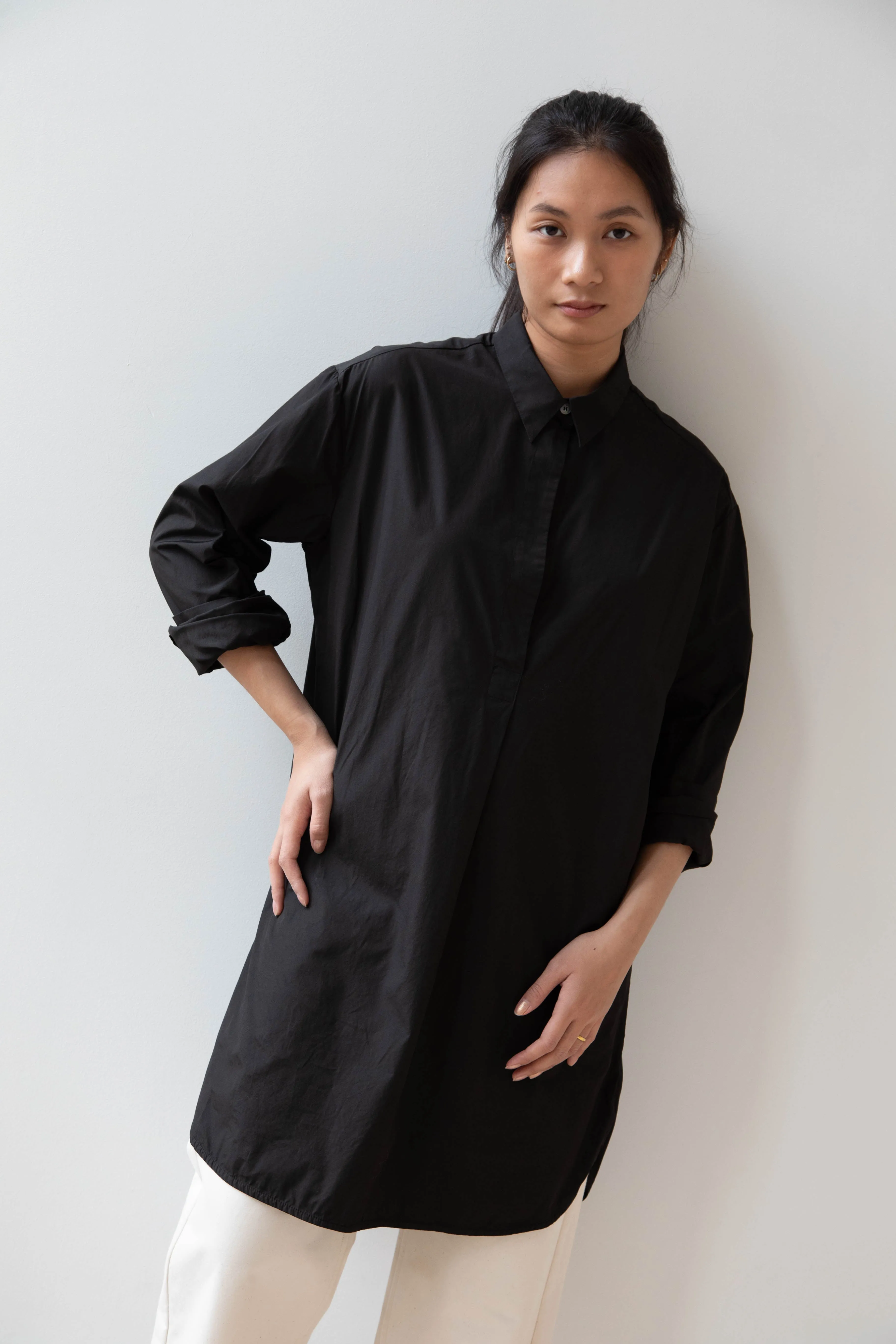 Barena Venezia | Cencia Tunic in Black Cotton