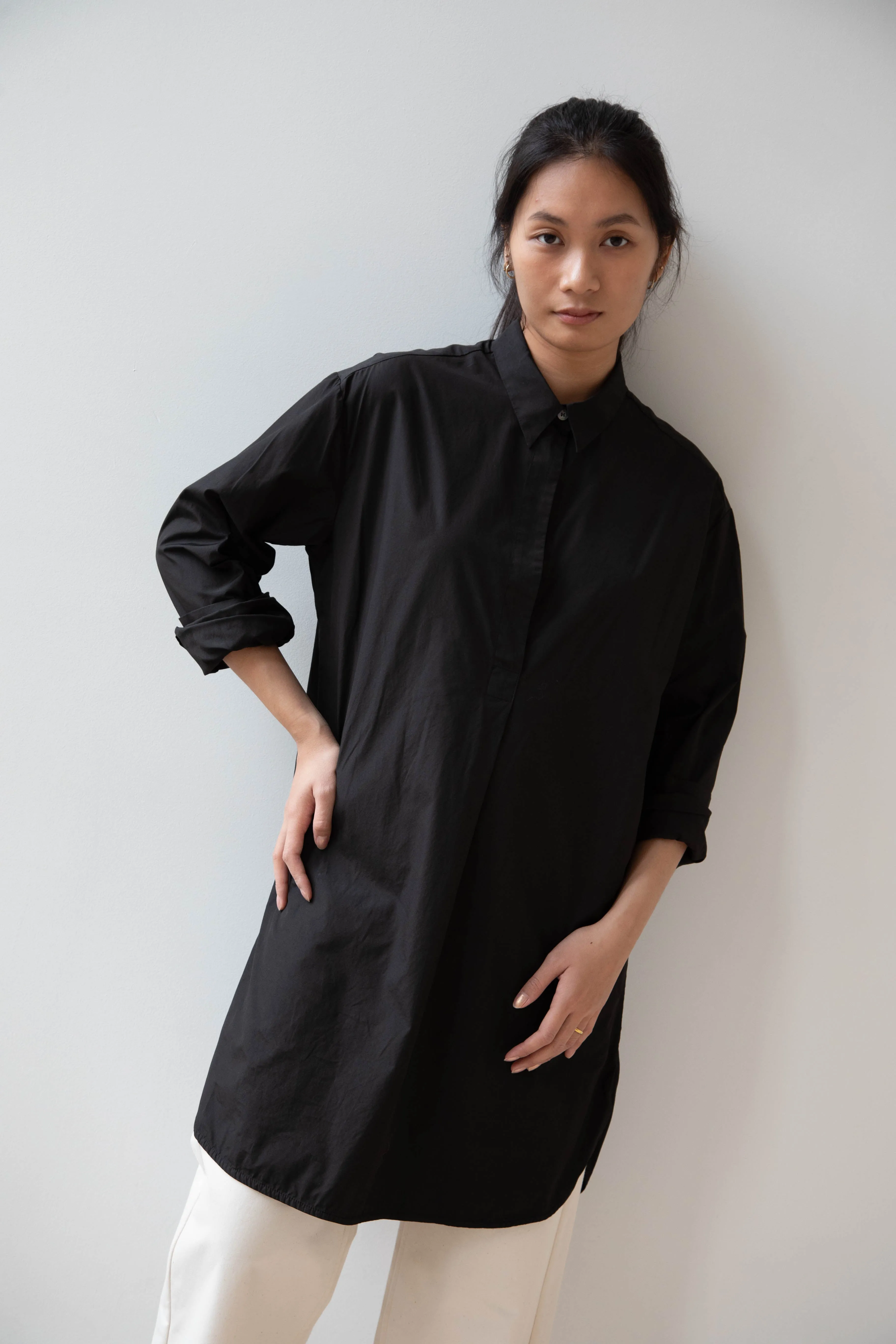 Barena Venezia | Cencia Tunic in Black Cotton