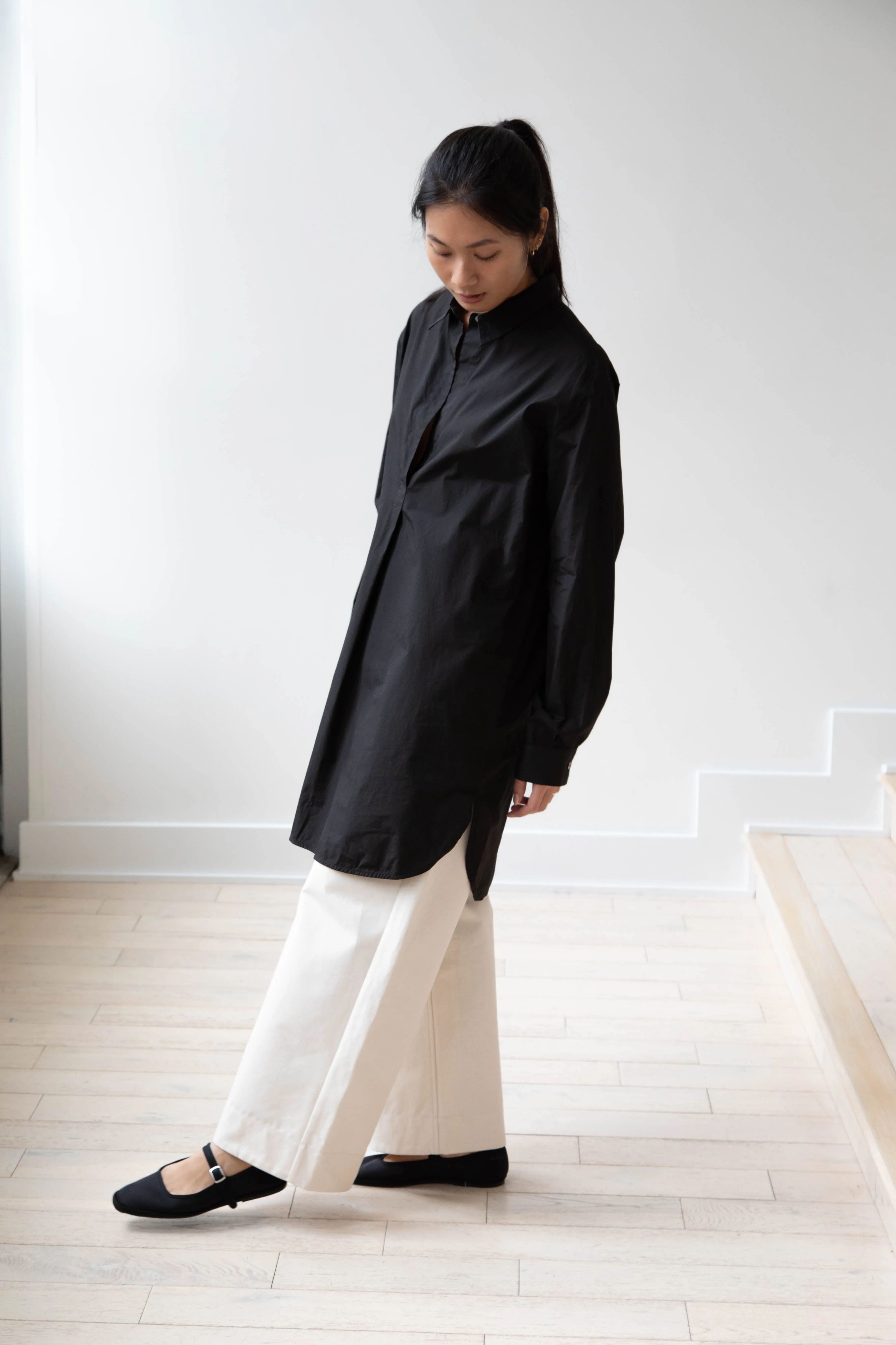 Barena Venezia | Cencia Tunic in Black Cotton