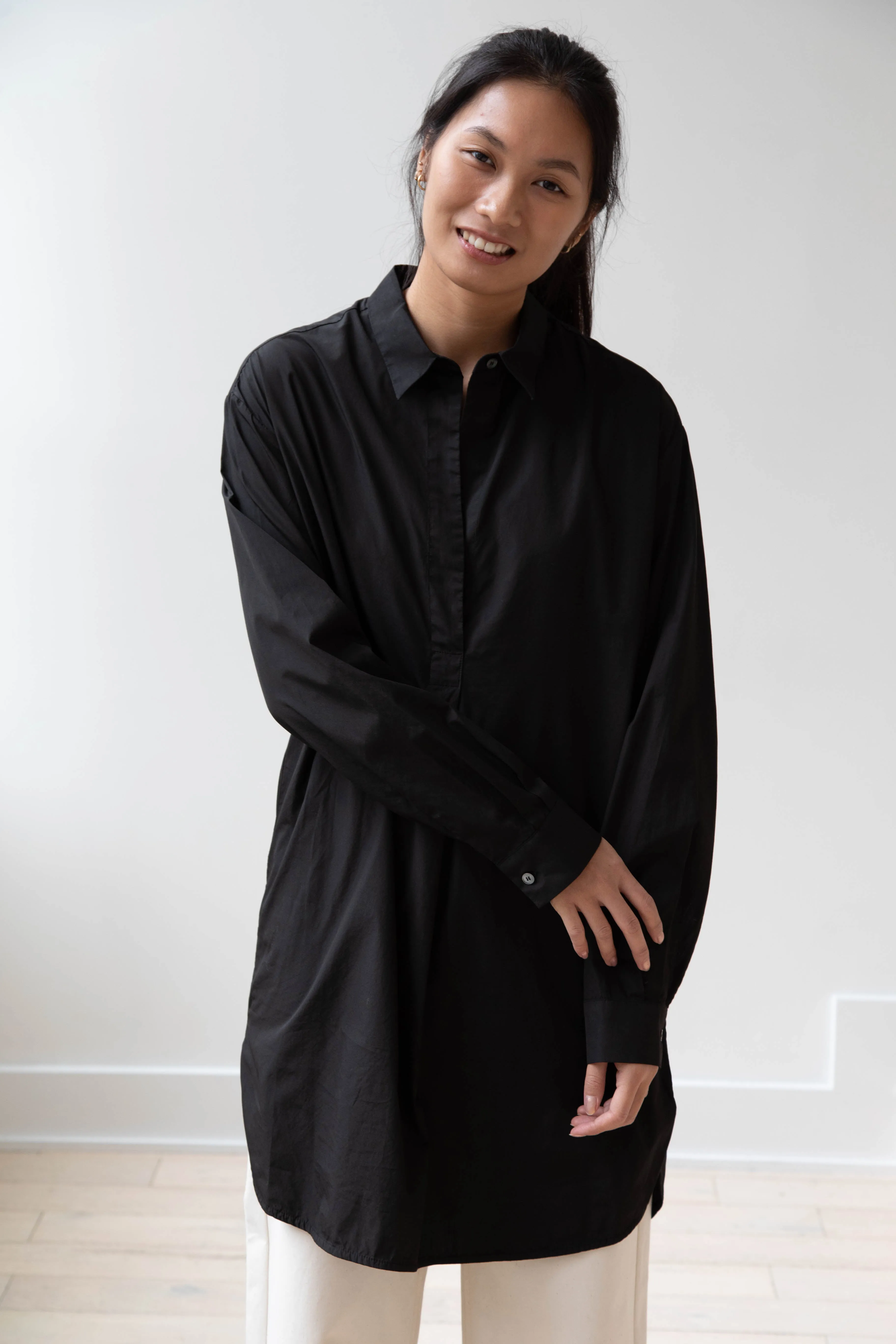 Barena Venezia | Cencia Tunic in Black Cotton