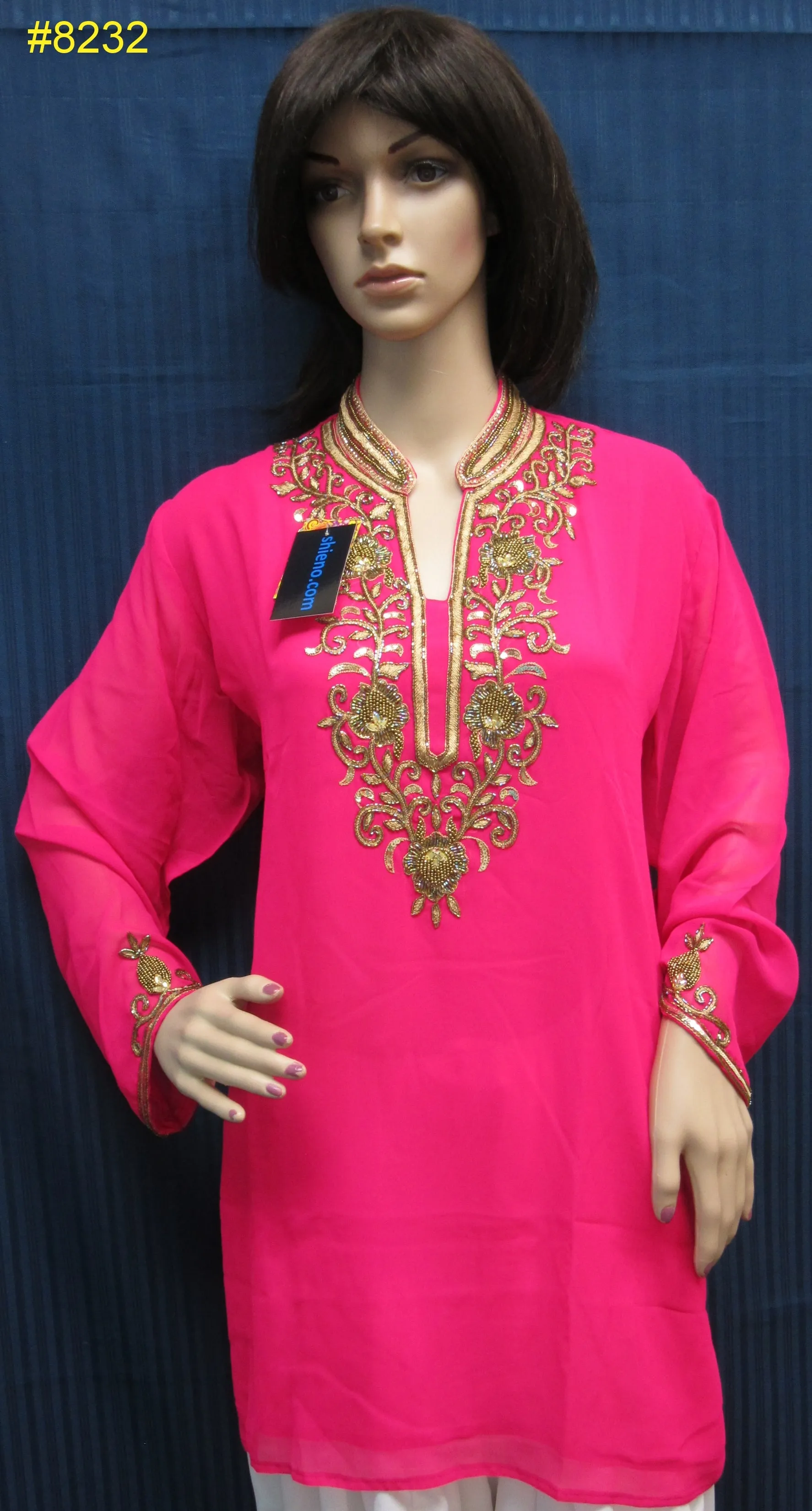 Blouse 8233 Georgette Assorted Tops Kurti Assorted Size