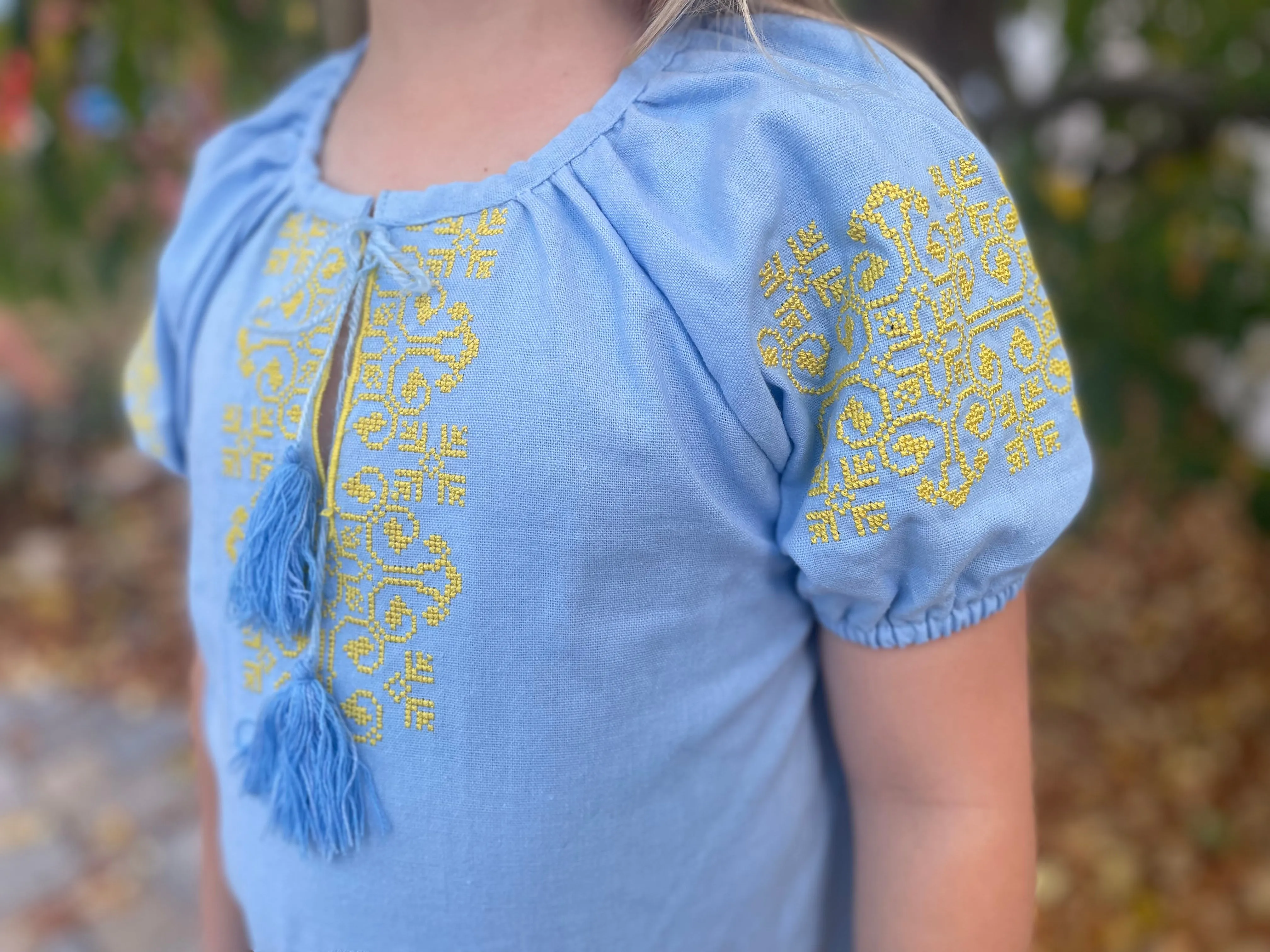 Blue Girl’s Tunic “Ukraina”