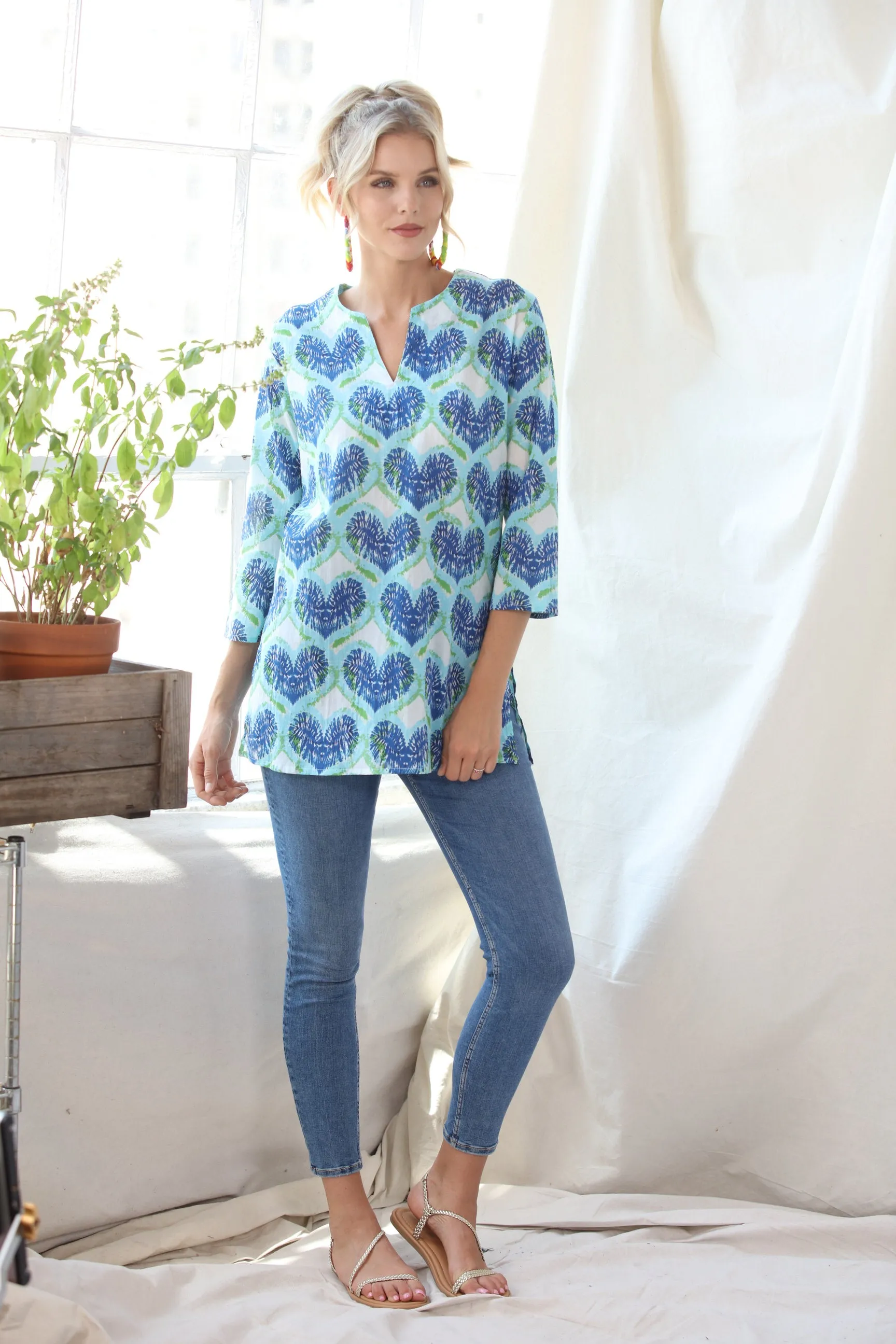 Blue Hearts KikiSol Tunic