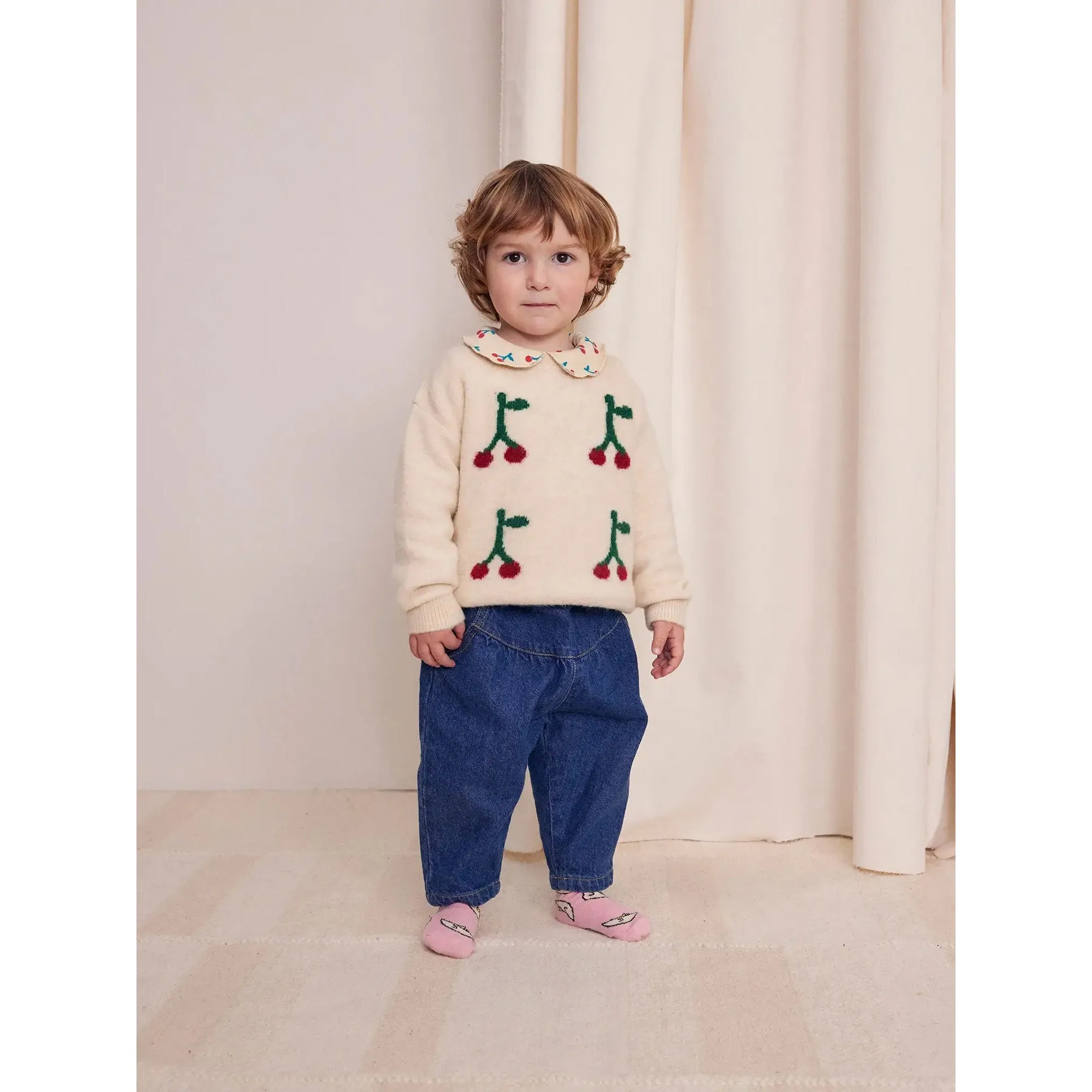 Bobo Choses Baby Cherry Jumper - White