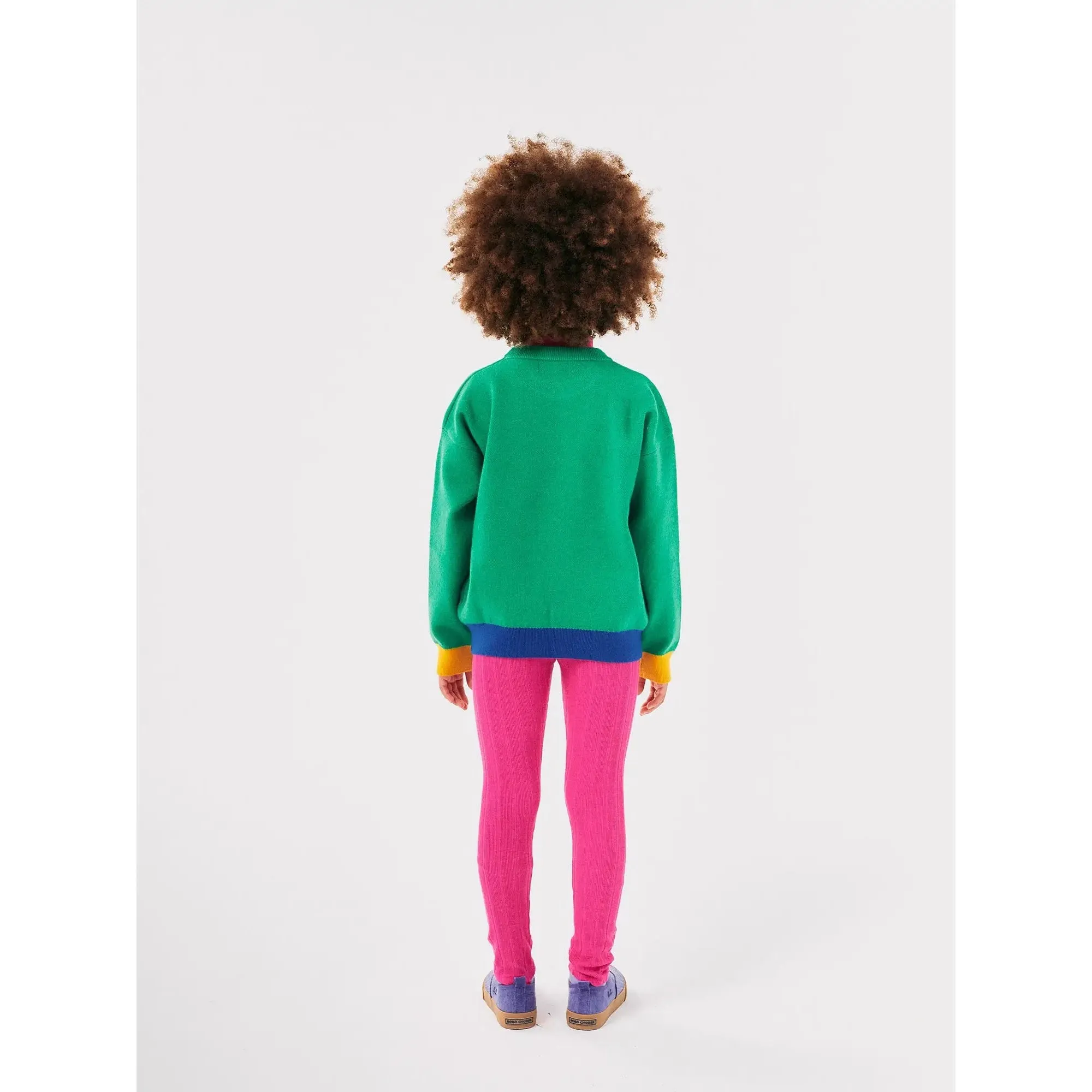 Bobo Choses Hungry Squirrel Jacquard Jumper - Green