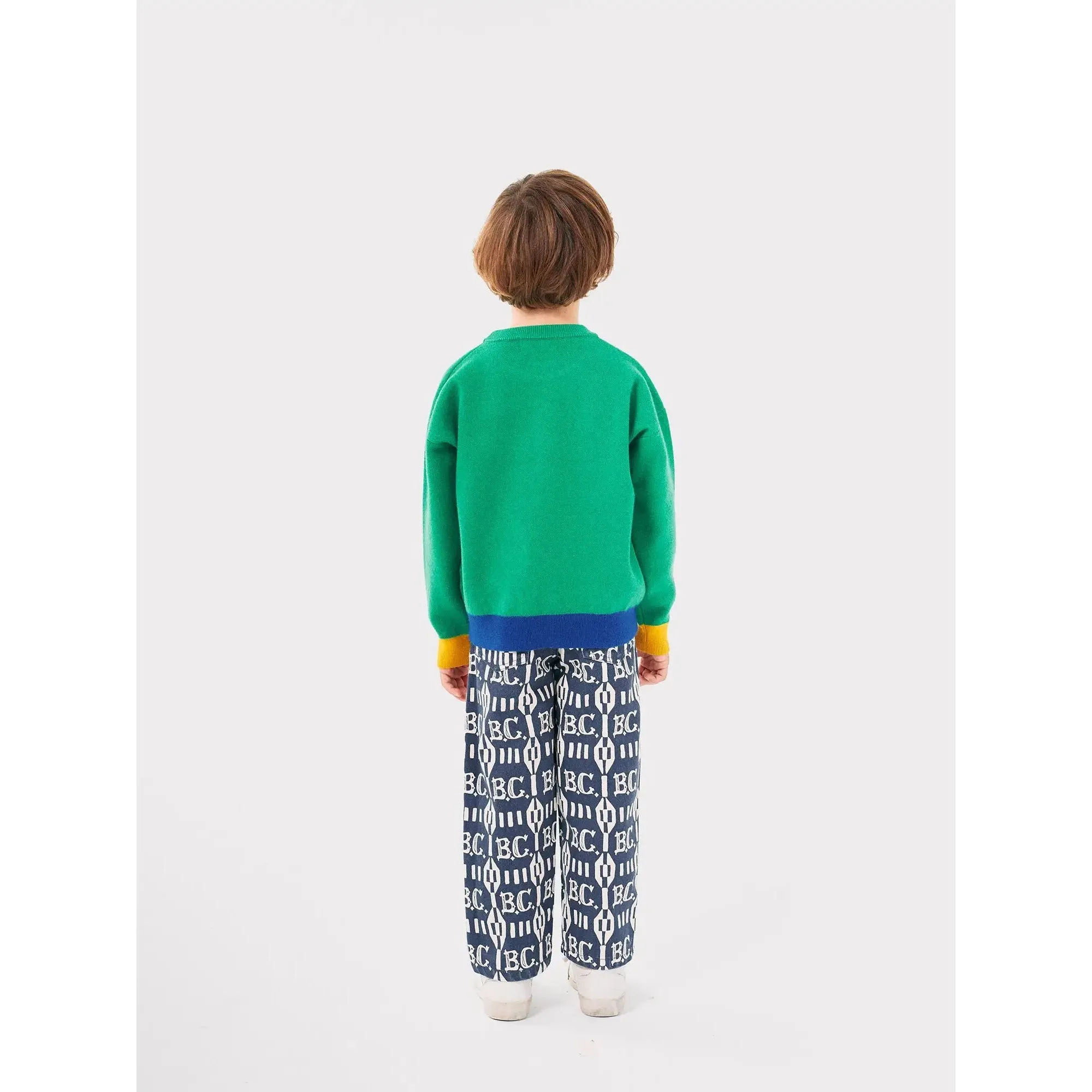 Bobo Choses Hungry Squirrel Jacquard Jumper - Green