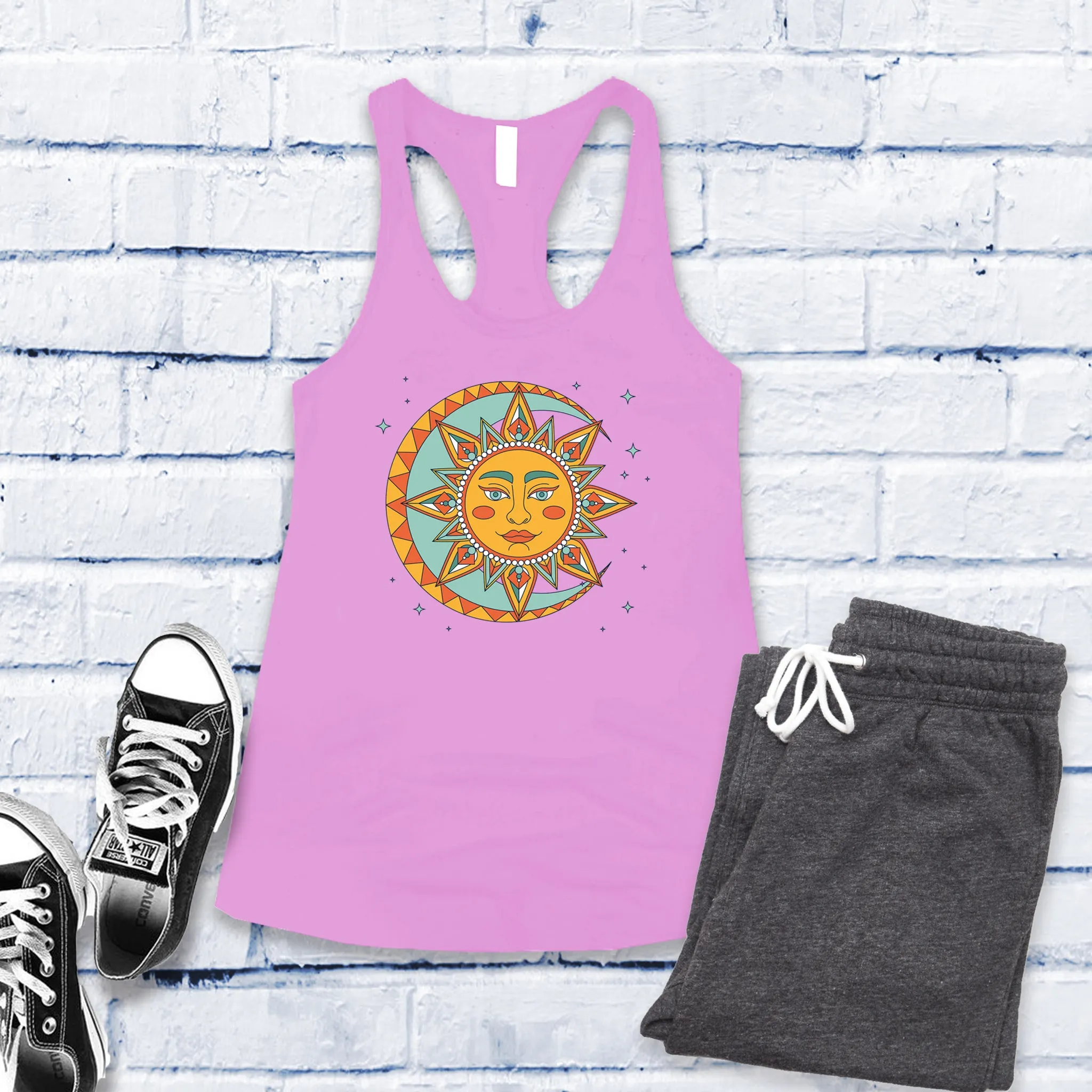 Boho Lunar Sun Women's Tank Top