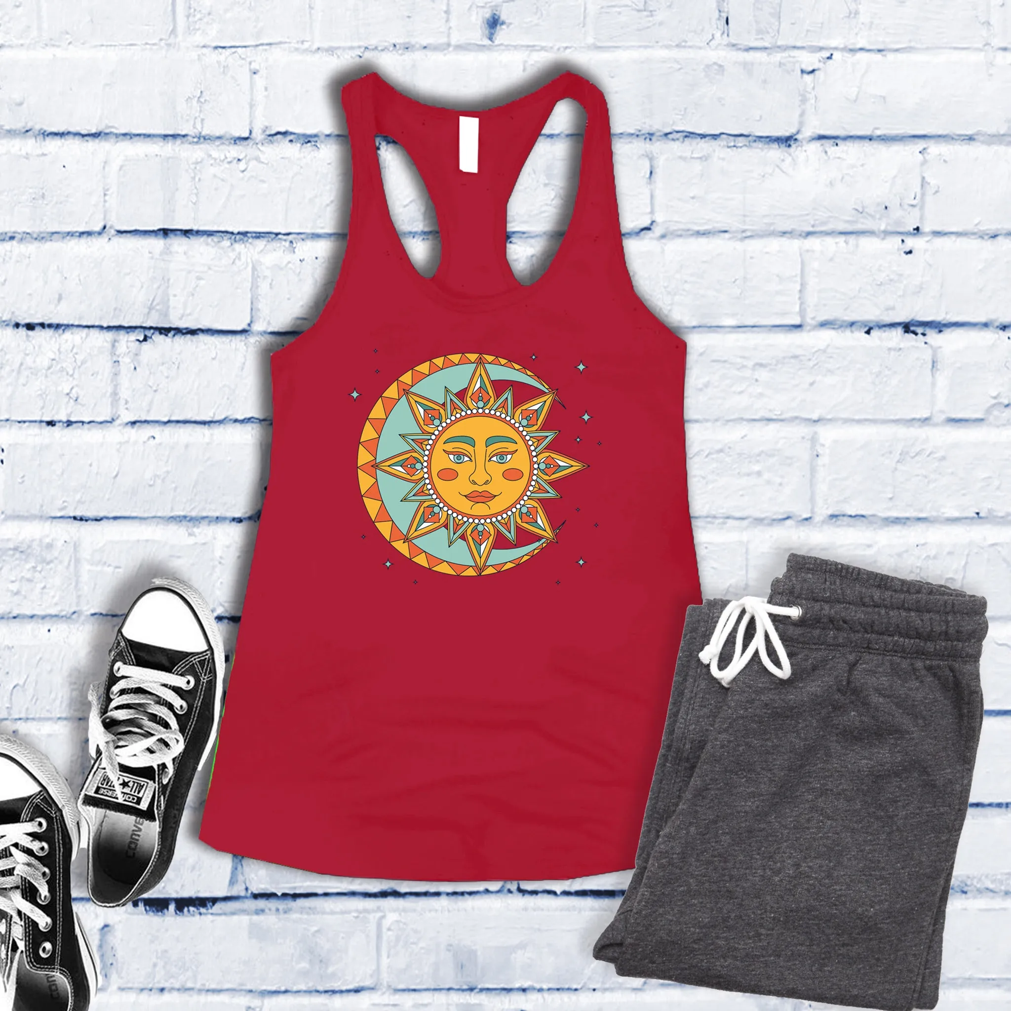 Boho Lunar Sun Women's Tank Top