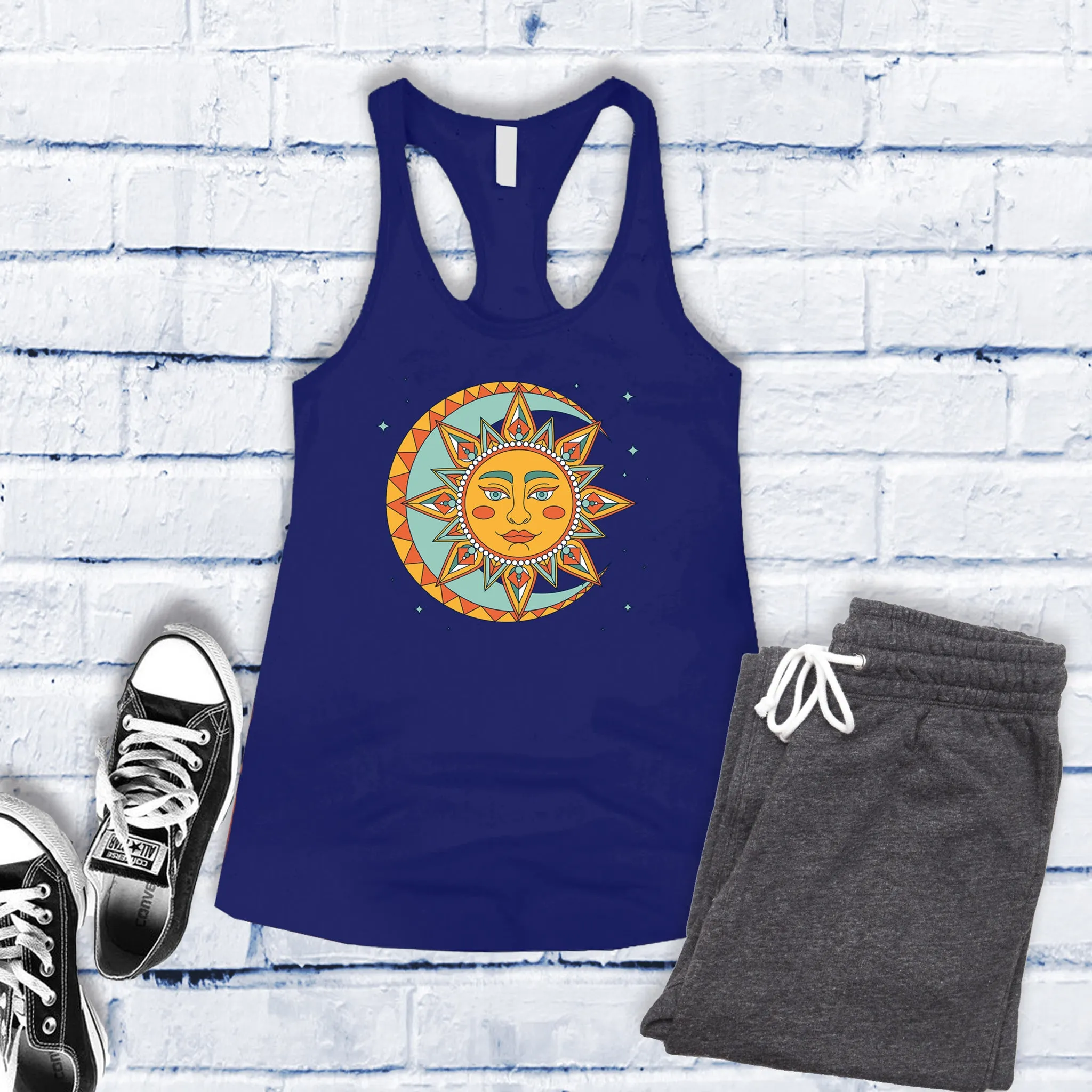 Boho Lunar Sun Women's Tank Top