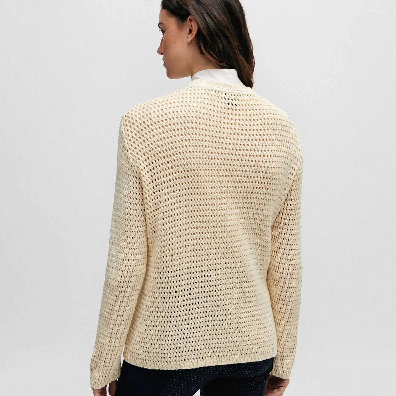 BOSS Equestrian Malin Knitted Jumper - Stone