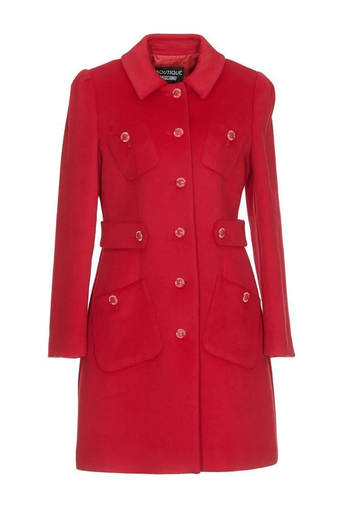 Boutique Moschino Button-Up Coat