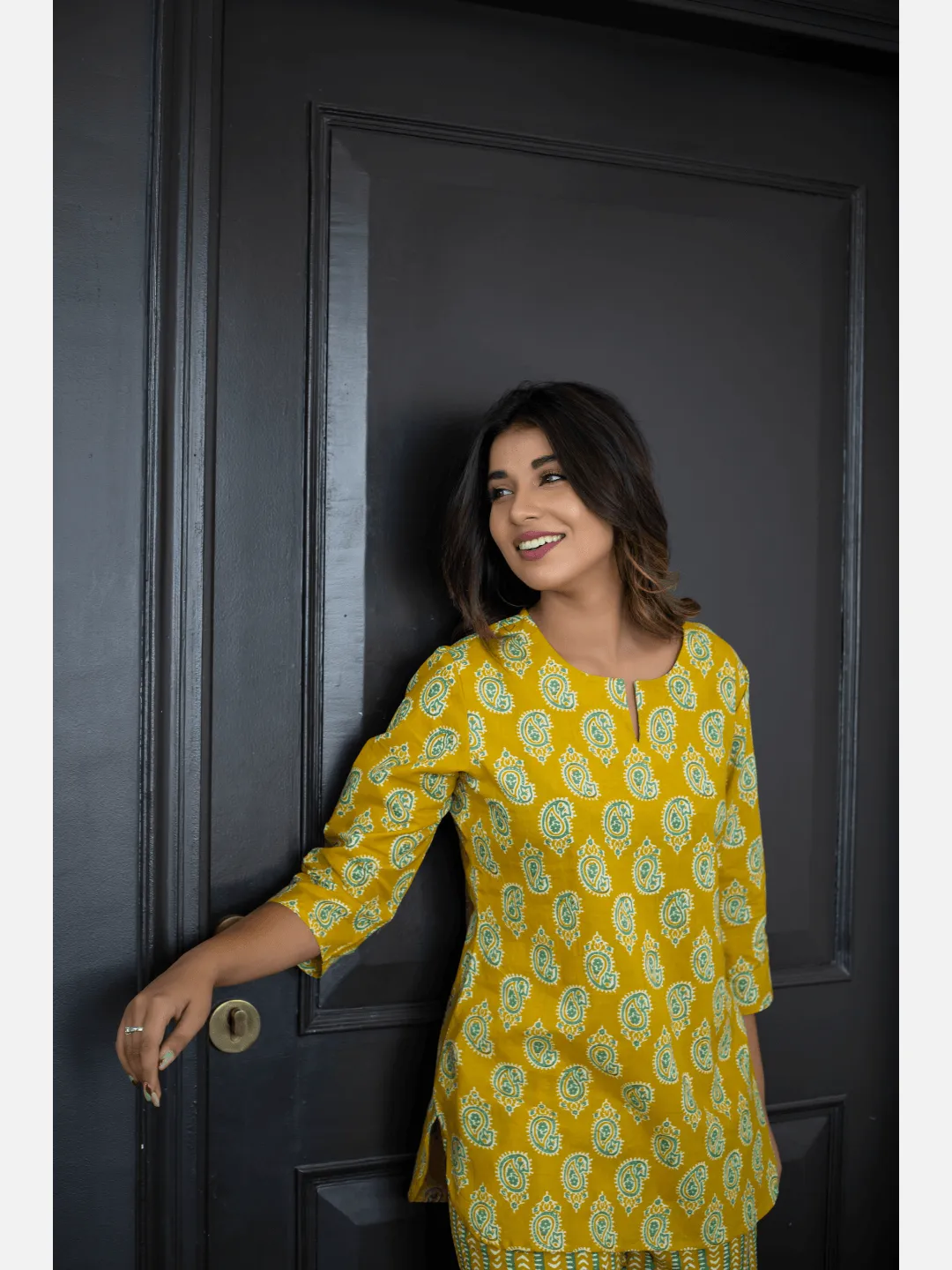 Bright Yellow Cotton Loungewear