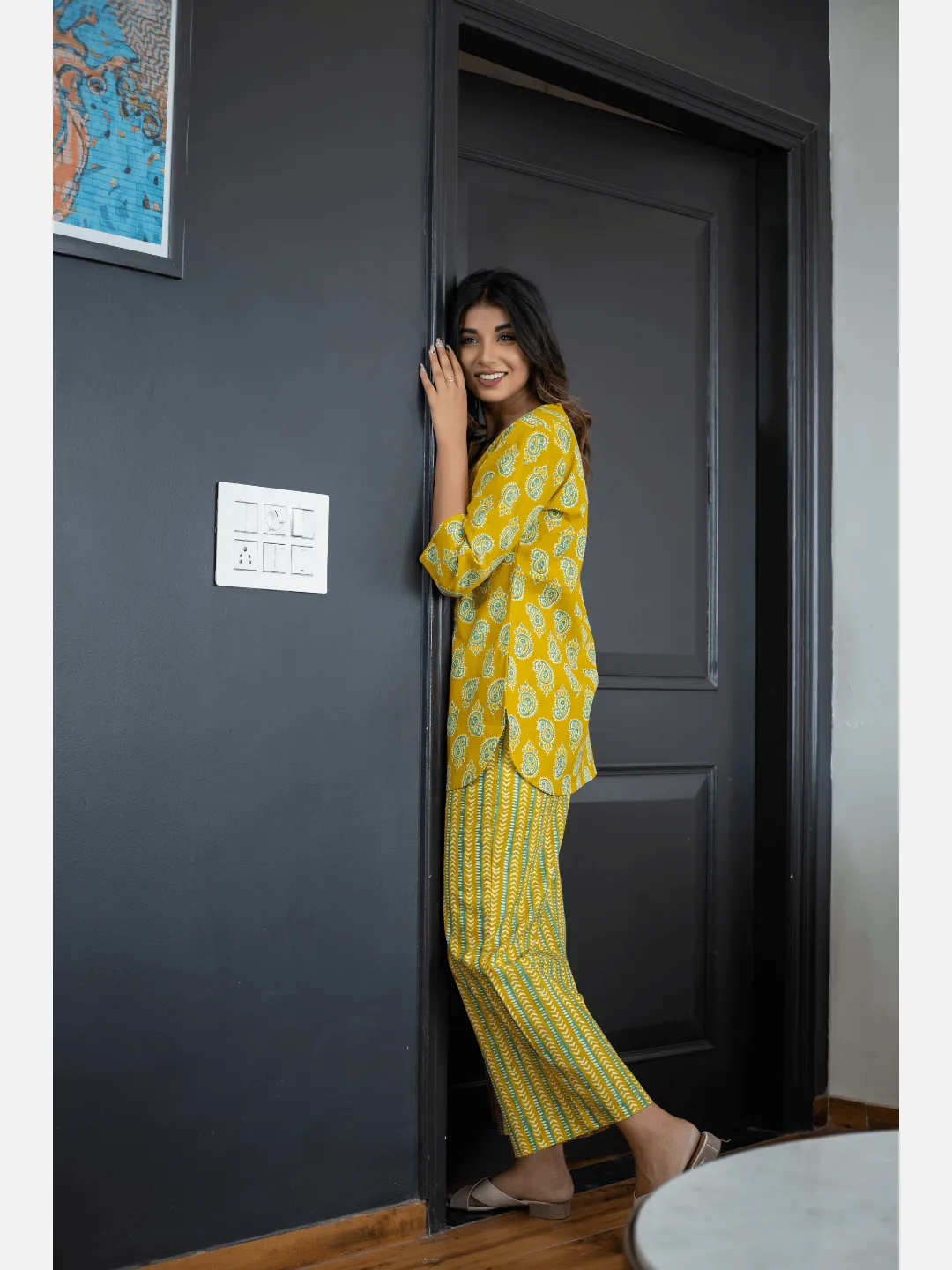 Bright Yellow Cotton Loungewear