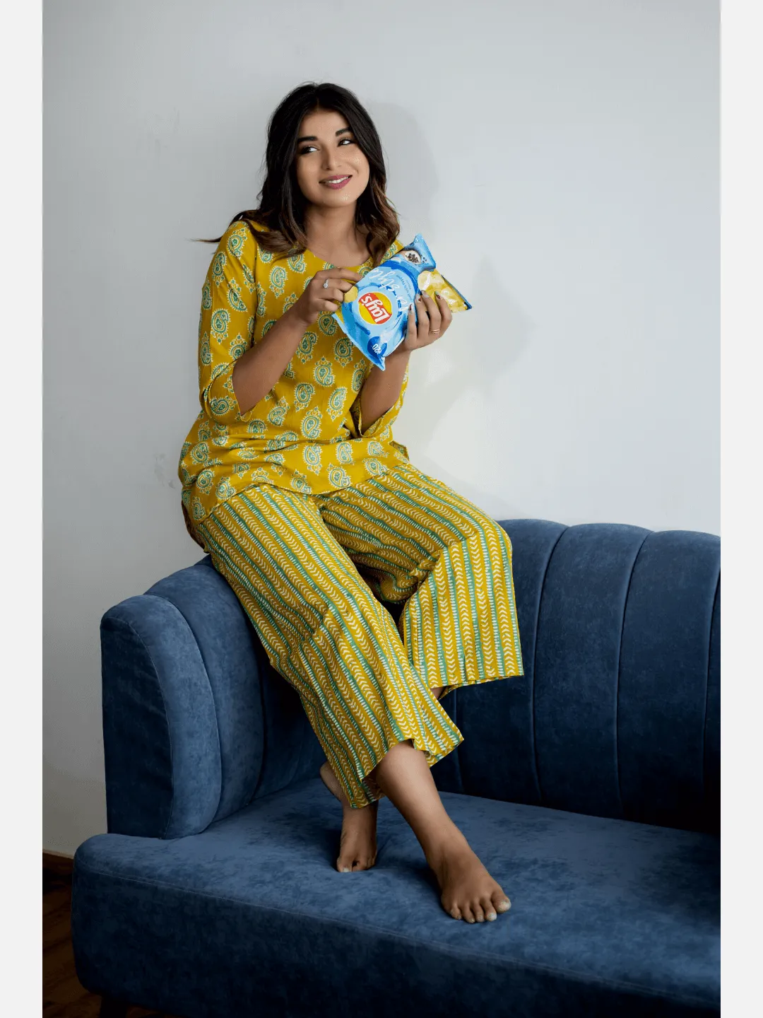 Bright Yellow Cotton Loungewear