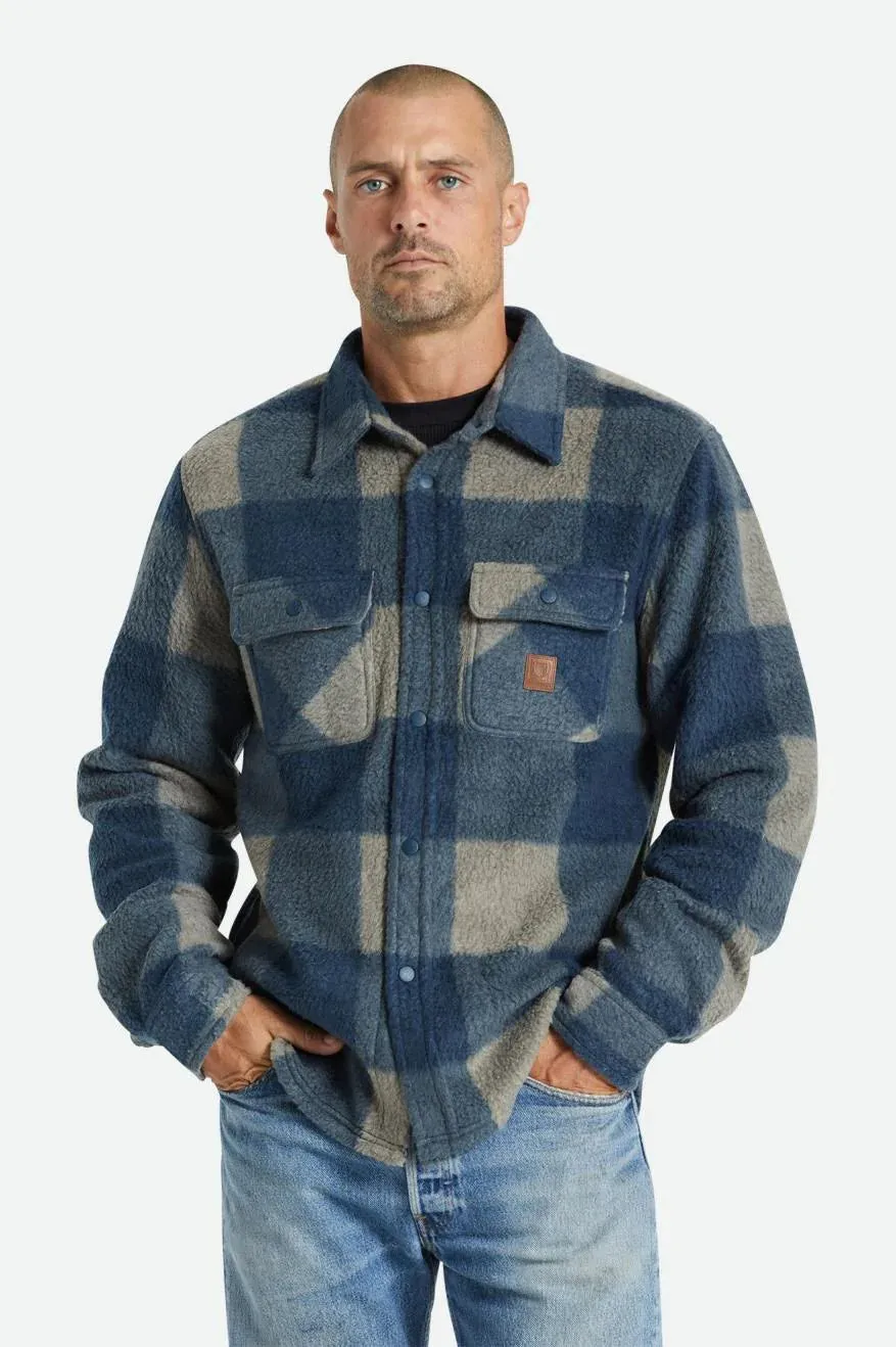 Brixton Bowery Long Sleeve Arctic Stretch Fleece - Moonlit Ocean Mojave