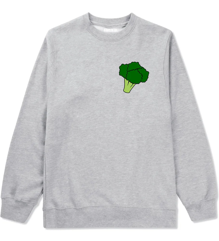 Broccoli Vegan Chest Mens Crewneck Sweatshirt