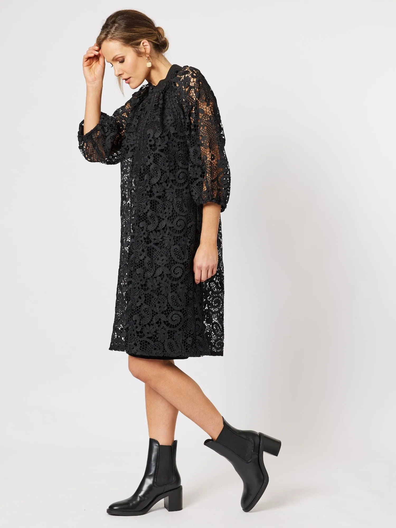 Brodie Lace Dress - Black