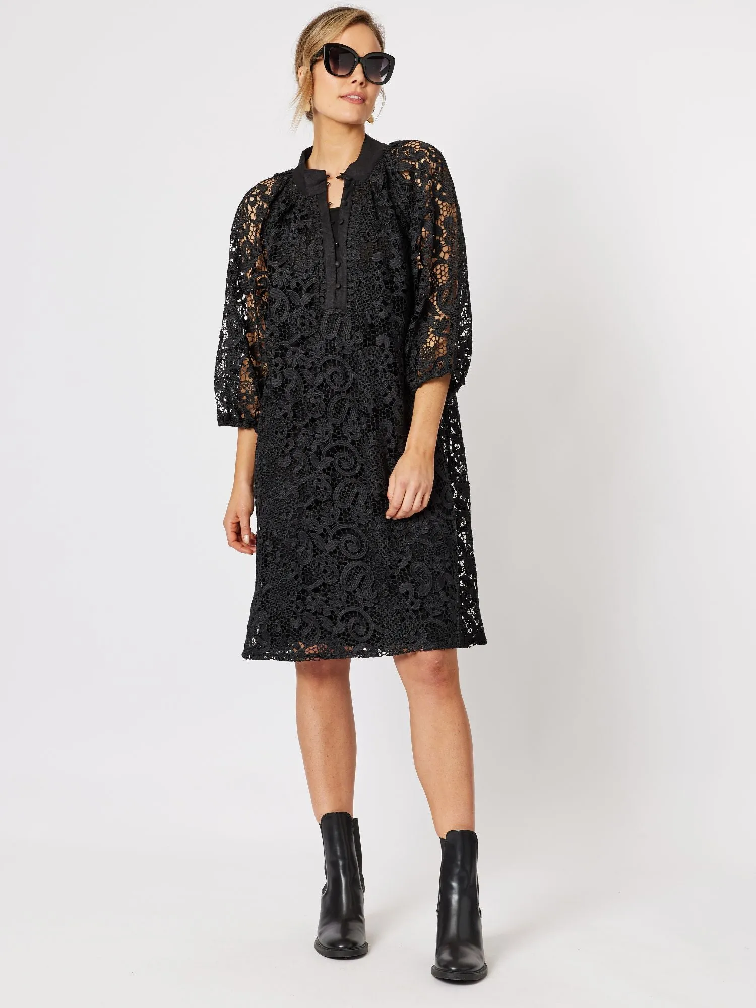 Brodie Lace Dress - Black