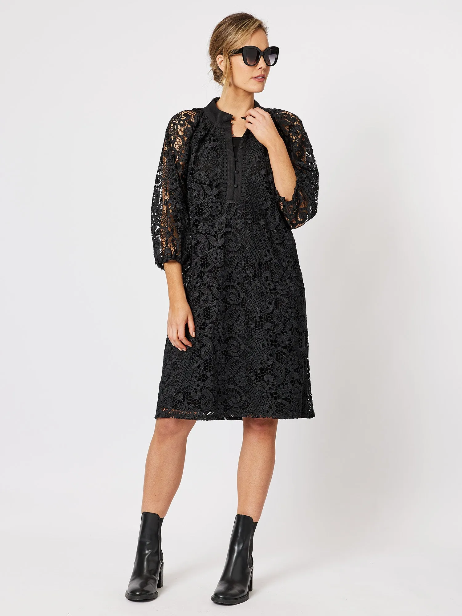 Brodie Lace Dress - Black