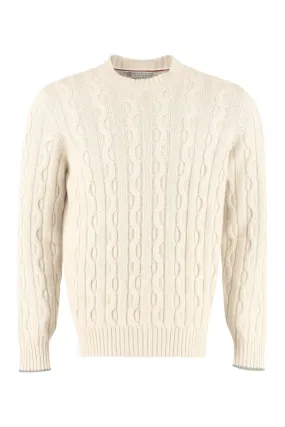 Brunello Cucinelli Cable-Knit Crewneck Jumper