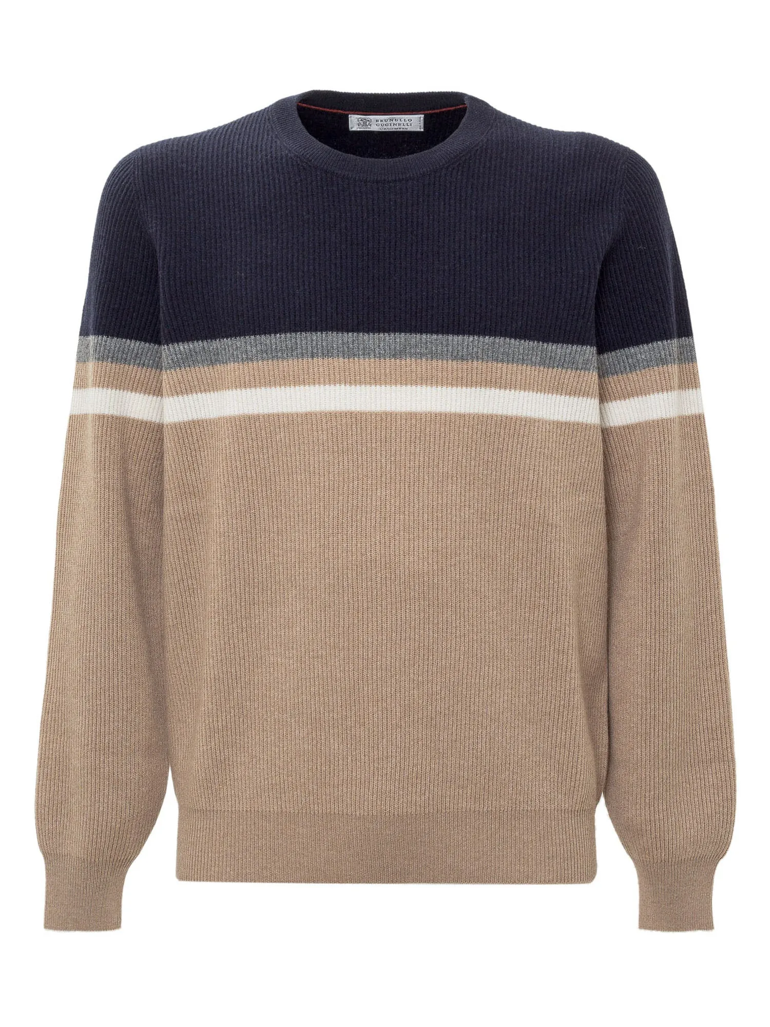 Brunello Cucinelli Colour Block Crewneck Jumper