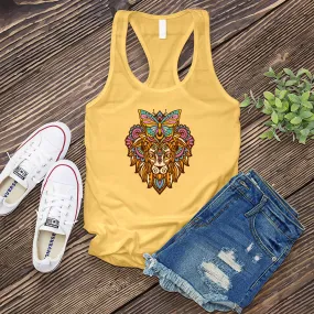 Butterfly Lion Mandala Women's Tank Top